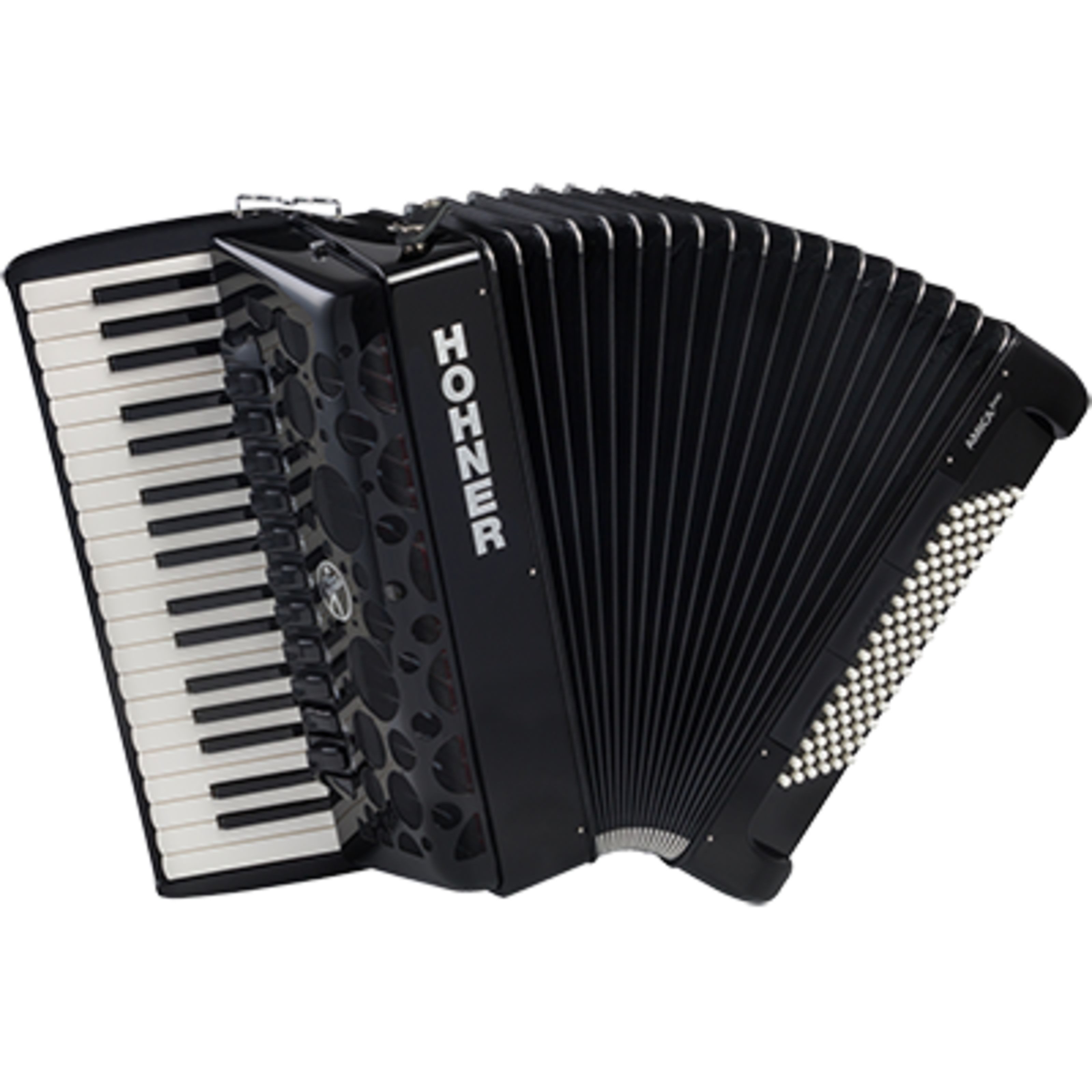 Hohner Knopf-Akkordeon (Akkordeons, Akustische Akkordeons), Amica Forte IV 96 silent Key - Akkordeon