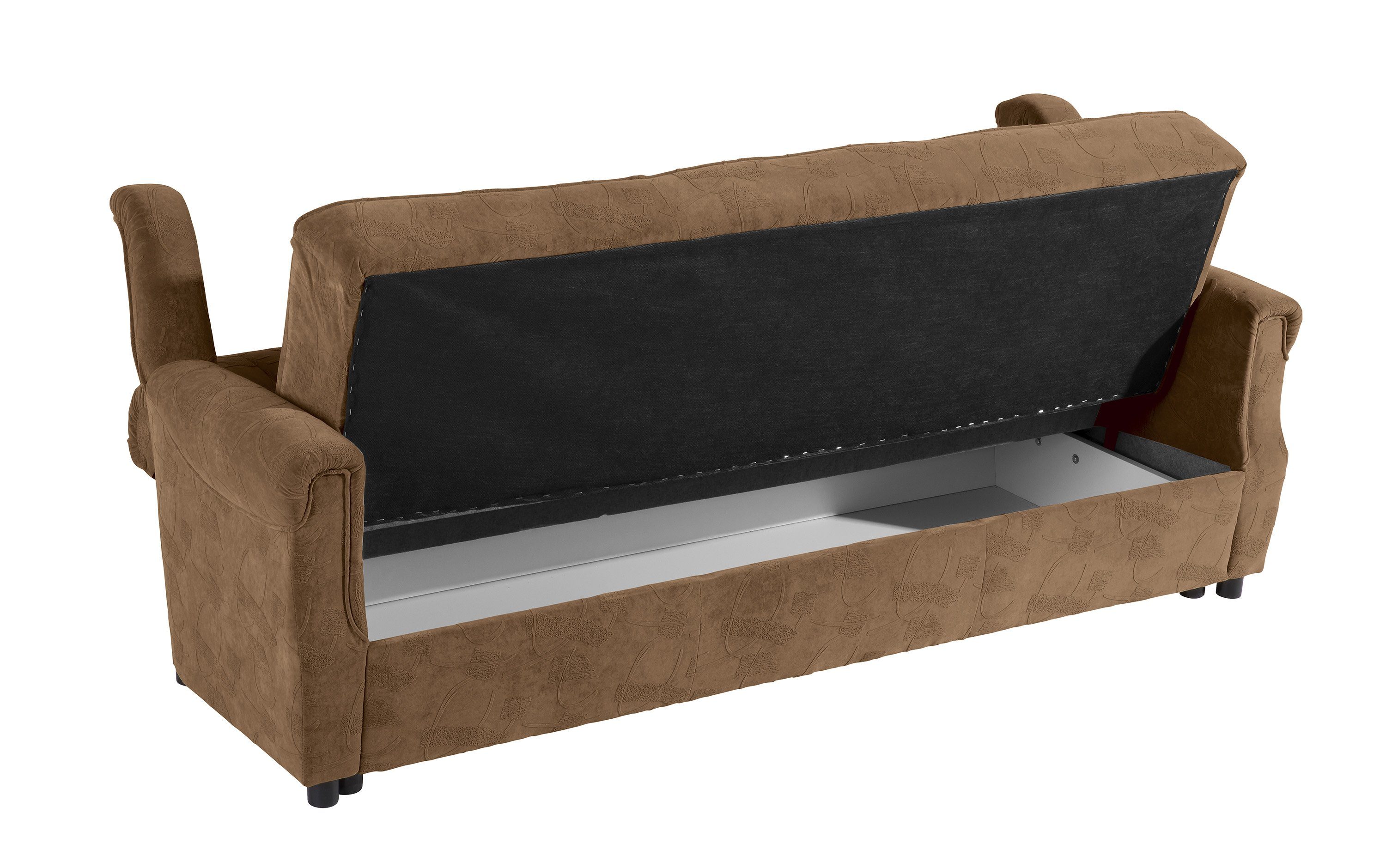 Stück, 1 Microfaser in Braun, Winzer® Germany Moldau 3-Sitzer Bettfunktion mit Made Sofa Max Sofa