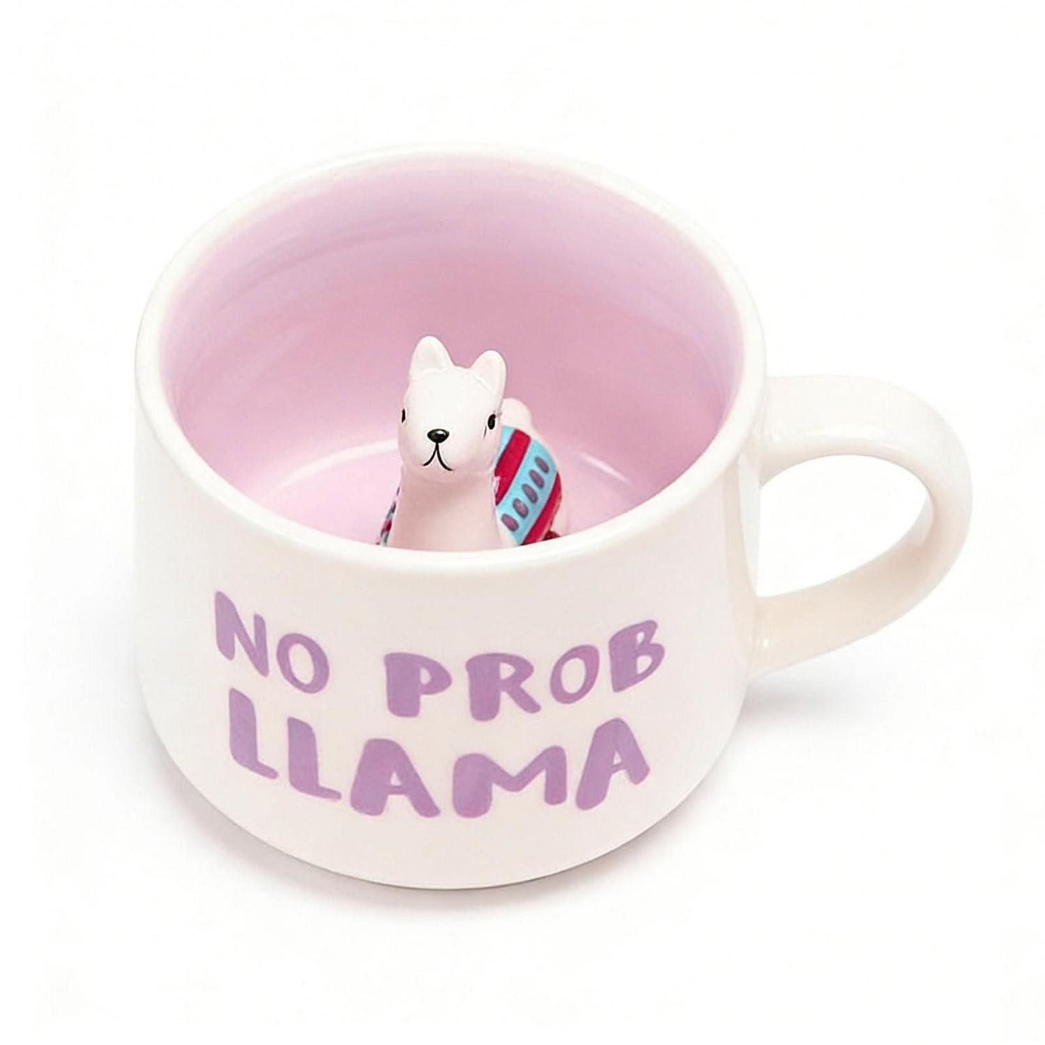 LuxusKollektion Tasse Alpaka Tasse Keramik rosa weiß Handgefertigt, Keramik