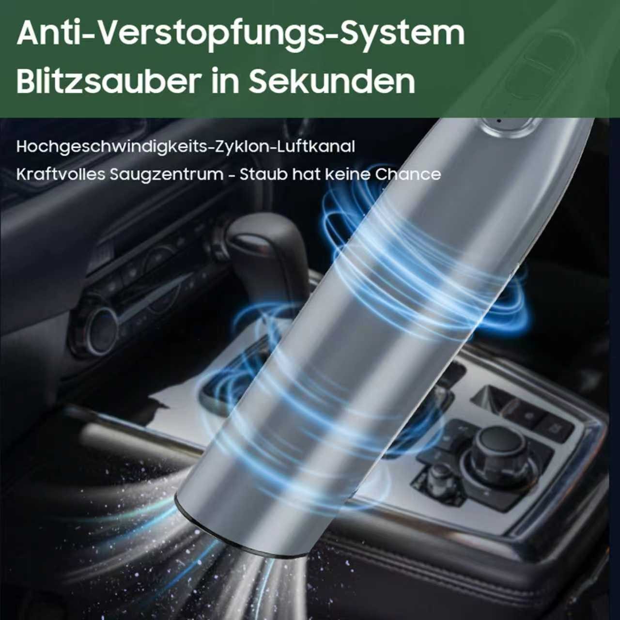 STANBOW Akku-Handstaubsauger Kabelloser Handstaubsauger (6000Pa) mit Bodendüse für Tierhaare, mit Beutel, Akku-Staubsauger, mit Staubpinsel, kabellos für Auto/Büro/Haushalt