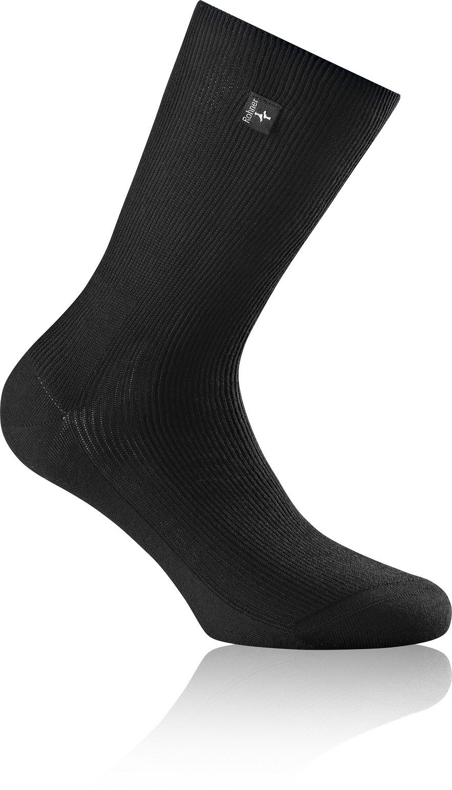 Socken Tagessocke SupeR (gerippt, rutschfest, Baumwolle) schwarz Herren