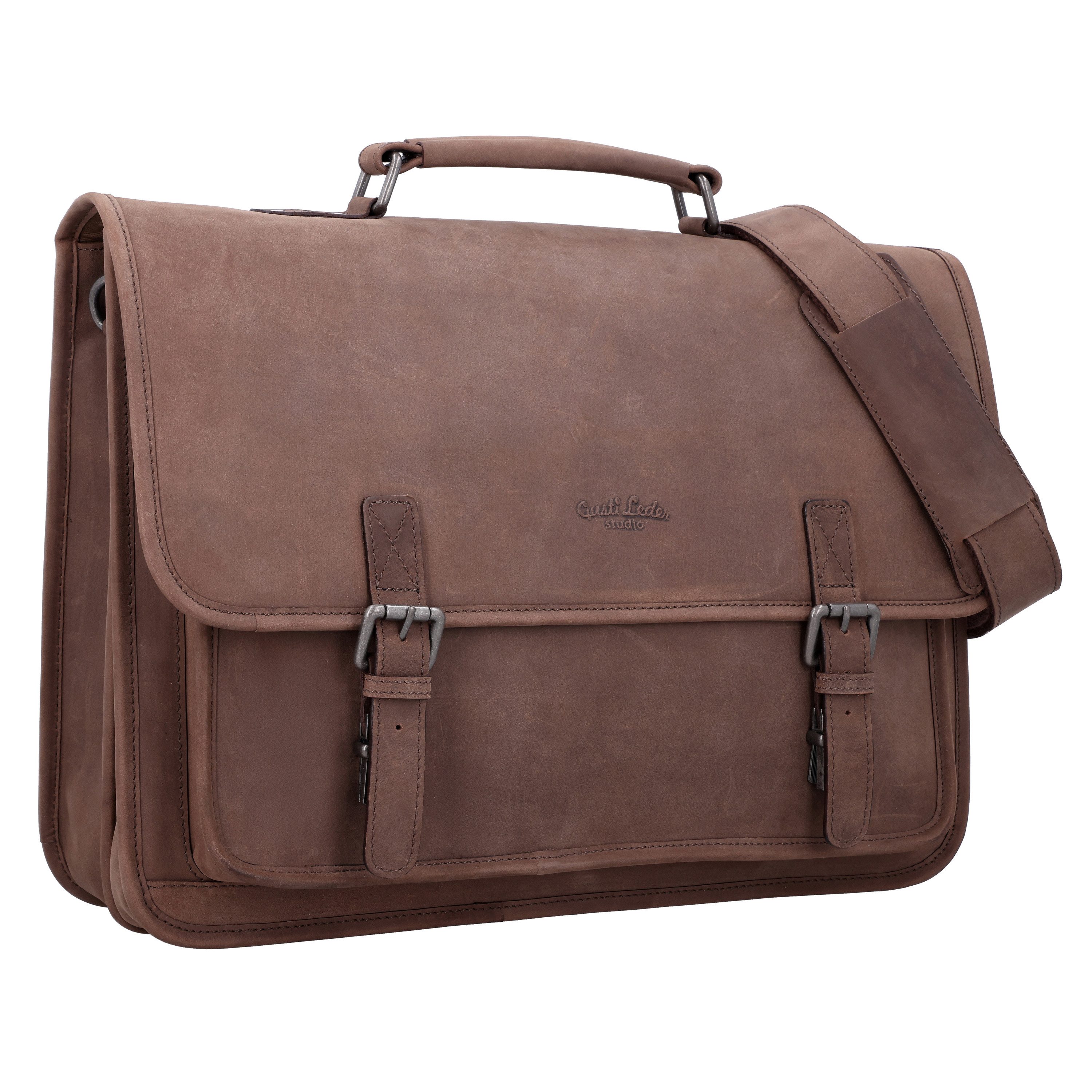 Umhängetasche Gusti Leder messenger bag Elmar