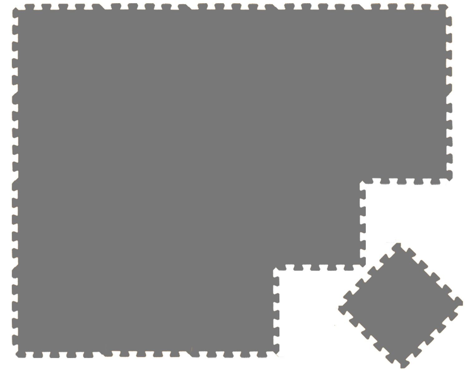 LittleTom Fitnessmatte ab dem 1. Tag - 18 Teile Baby Spielmatte - 30 x 30 Kinder Krabbelmatte, Spielunterlage für Babys und Kleinkinder - Kinderzimmer Puzzleteppich