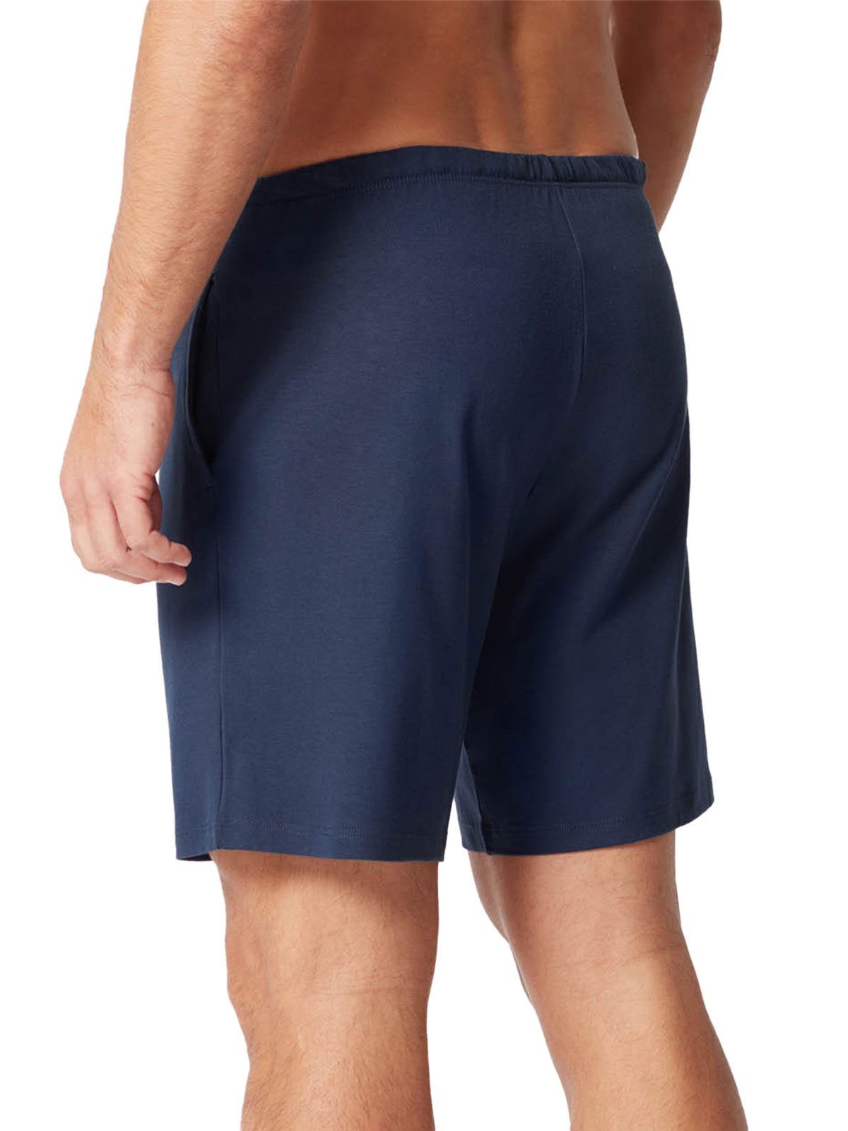 HUBER Loungehose Herren Hose kurz hautnah Night Basic Selection (Stück, 1-tlg) -