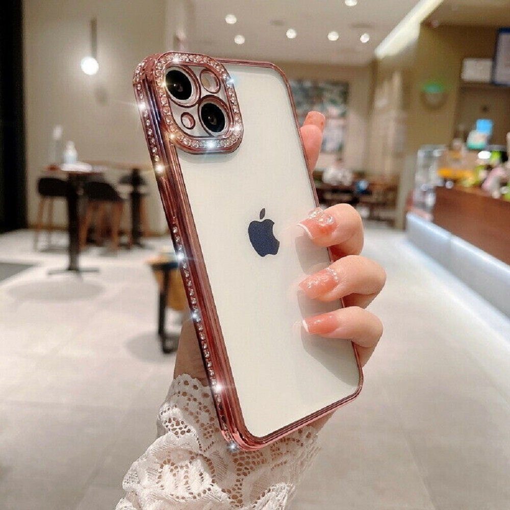 cofi1453 Bumper Diamond Hülle elegante Smartphonehülle transparenter Hintergrund