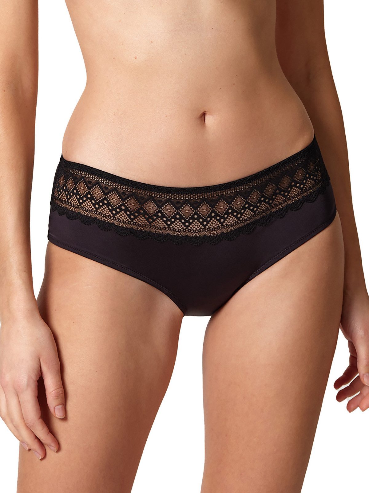 HUBER Panty Damen Panty hautnah Micro Ornament (Stück, 1-St) recyceltes Material