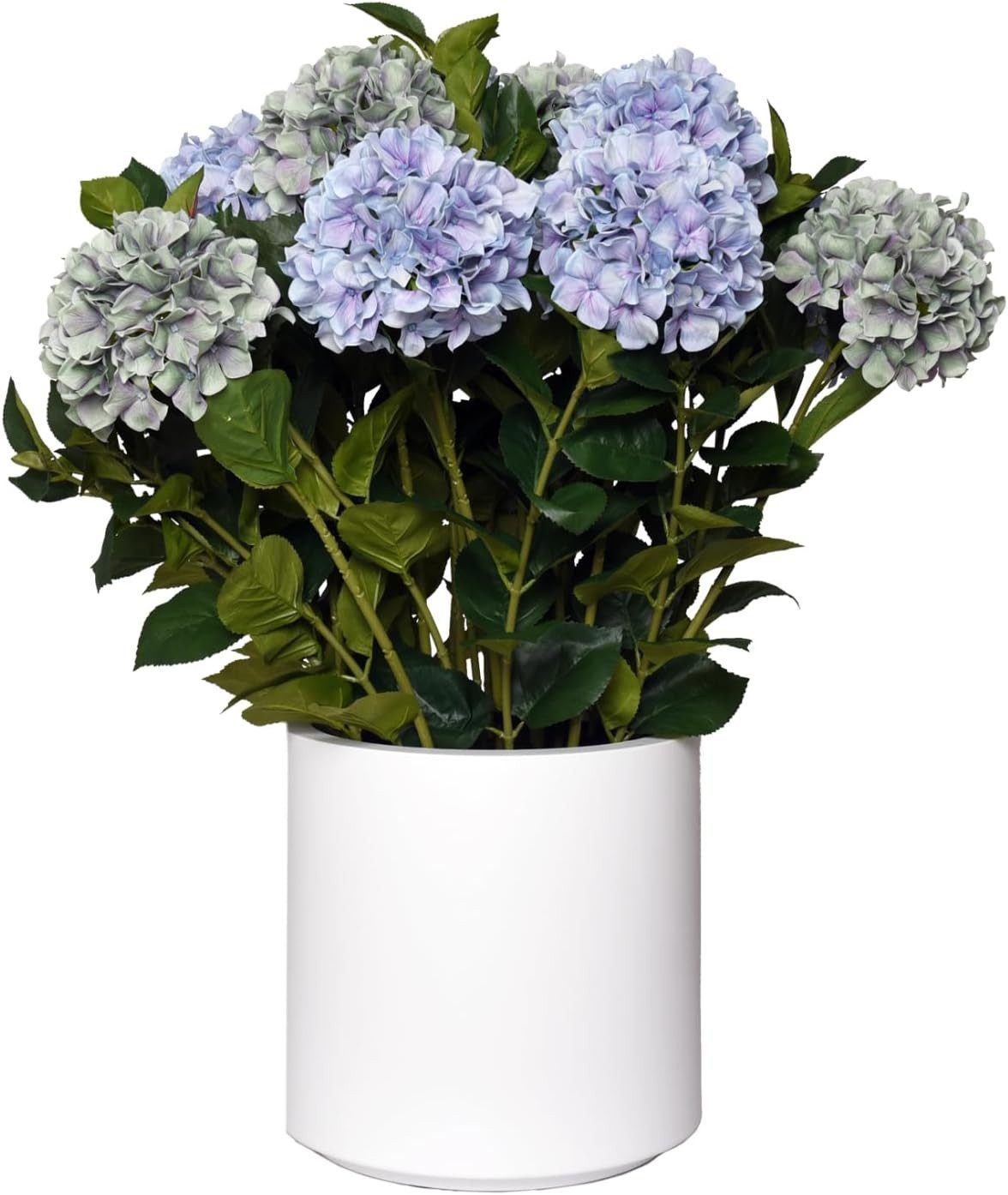 Kunstpflanze Kunststoff HYDRANGEA Rund - Blau, günstig online kaufen
