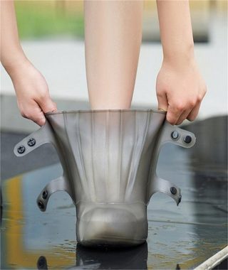 Rouemi Wasserdicht Schuhüberzieher,Wiederverwendbare rutschfeste Überschuhe Gummistiefel