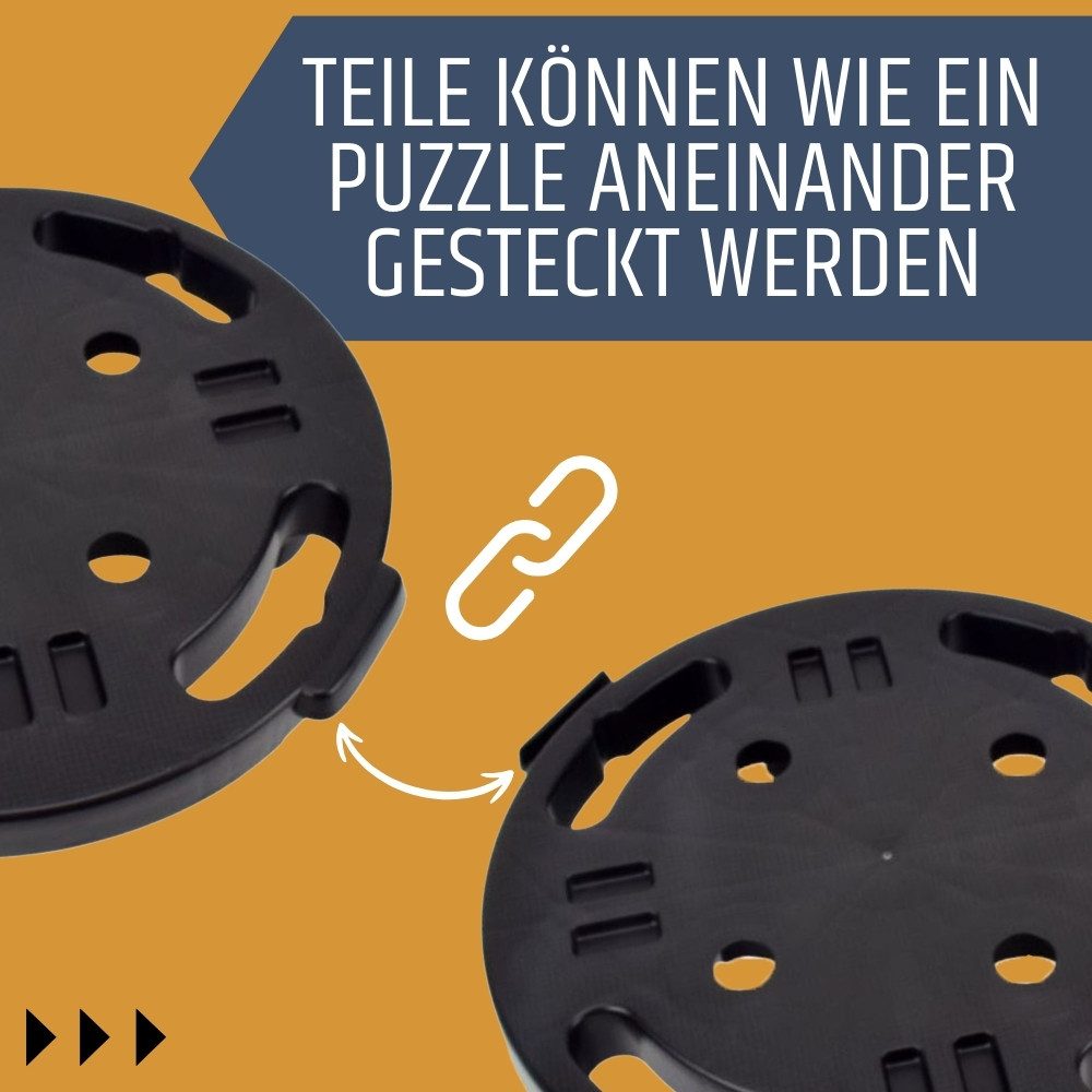 GarPet Transportroller 2er Set Transport Roller Rollbrett Werkstatt Pflanzen Möbel 30