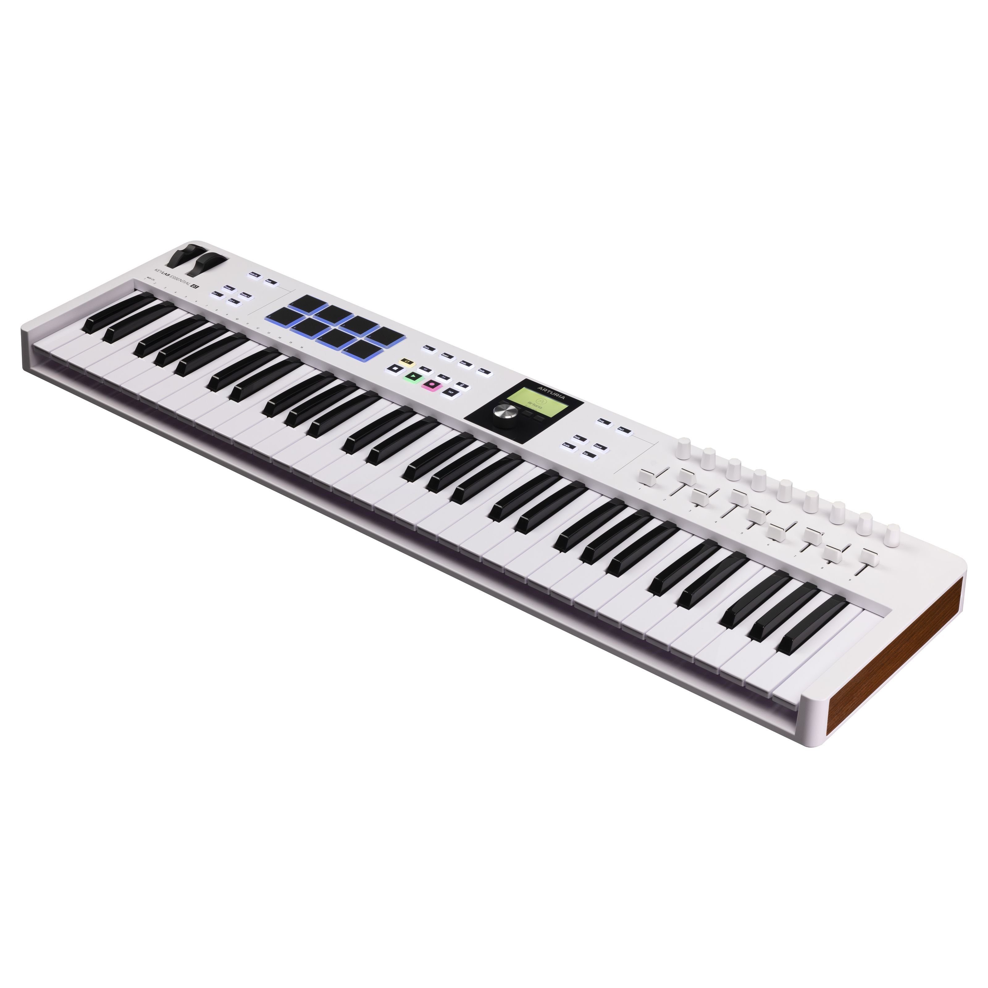 Arturia Masterkeyboard (Masterkeyboards, MIDI-Keyboard 61), KeyLab Essential 61 Mk3 White - Midi Keyboard