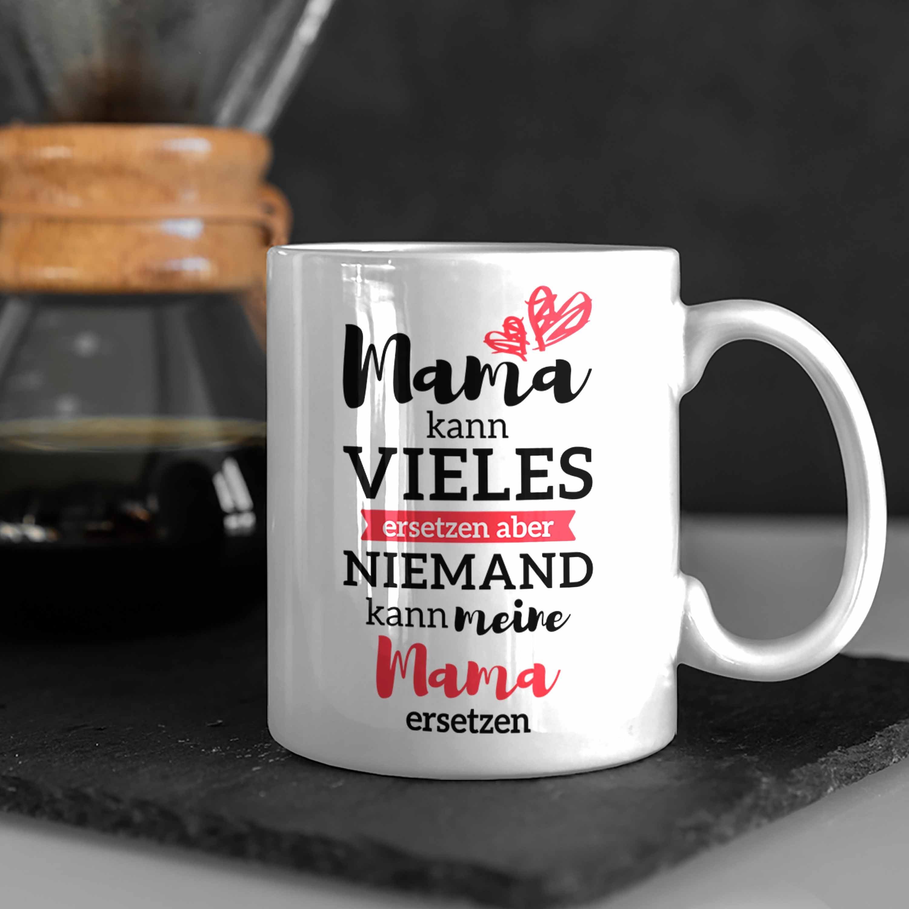 Trendation Spruch Kaffeetasse Tasse Mutter Tasse Tochter von Sohn Geschenk Trendation Weiss Mama - mit Muttertag