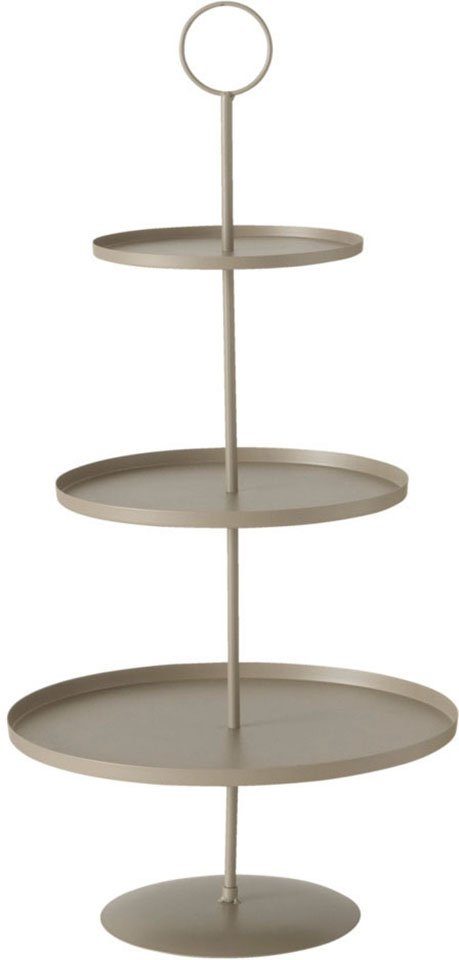 BOLTZE Dekoetagere Samona, Weihnachtsdeko (1 St), aus Eisen, mit 3 Etagen, Höhe ca. 64 cm beige