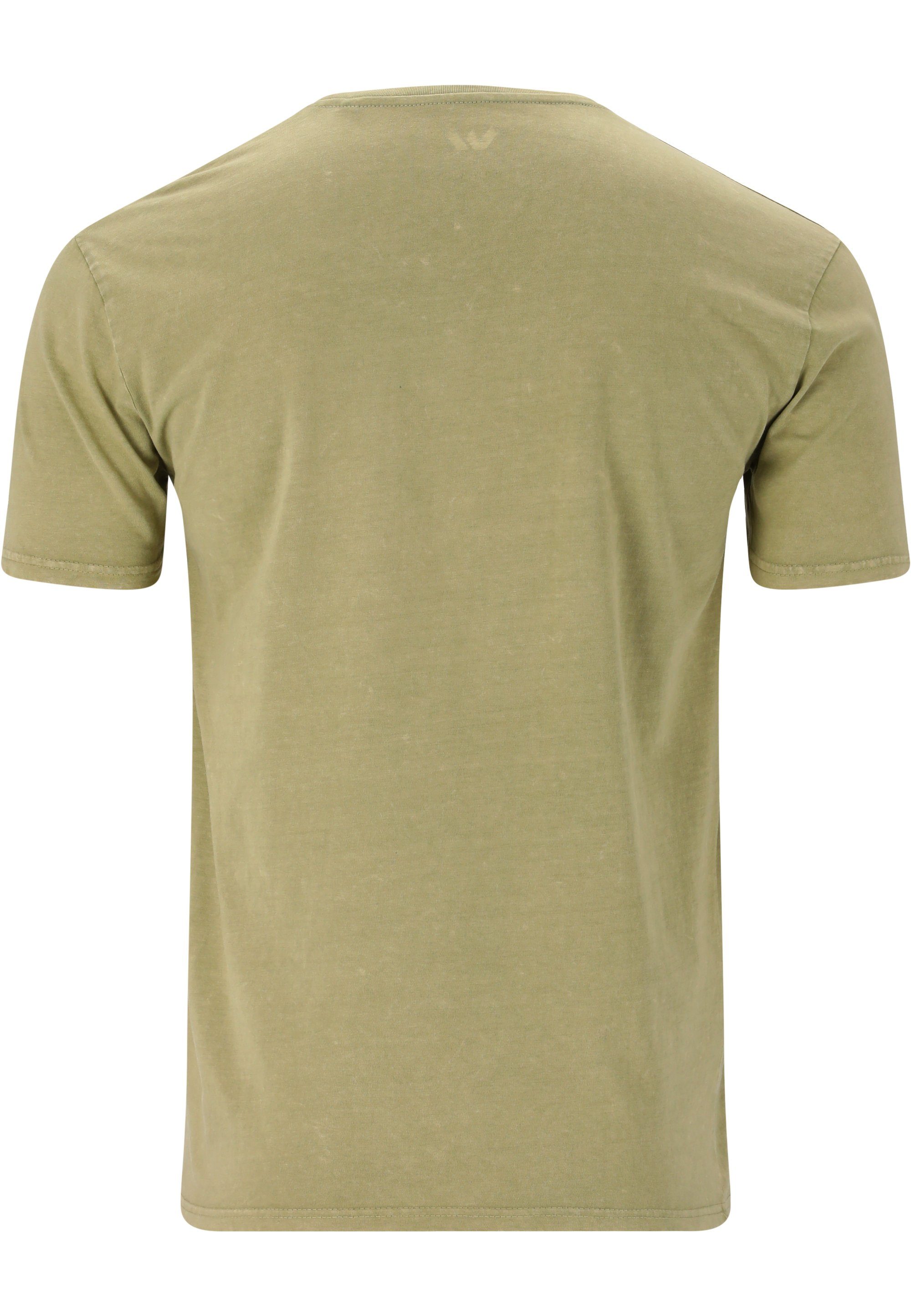 T-Shirt Hitch stylischem WHISTLER mit gelb Aufdruck