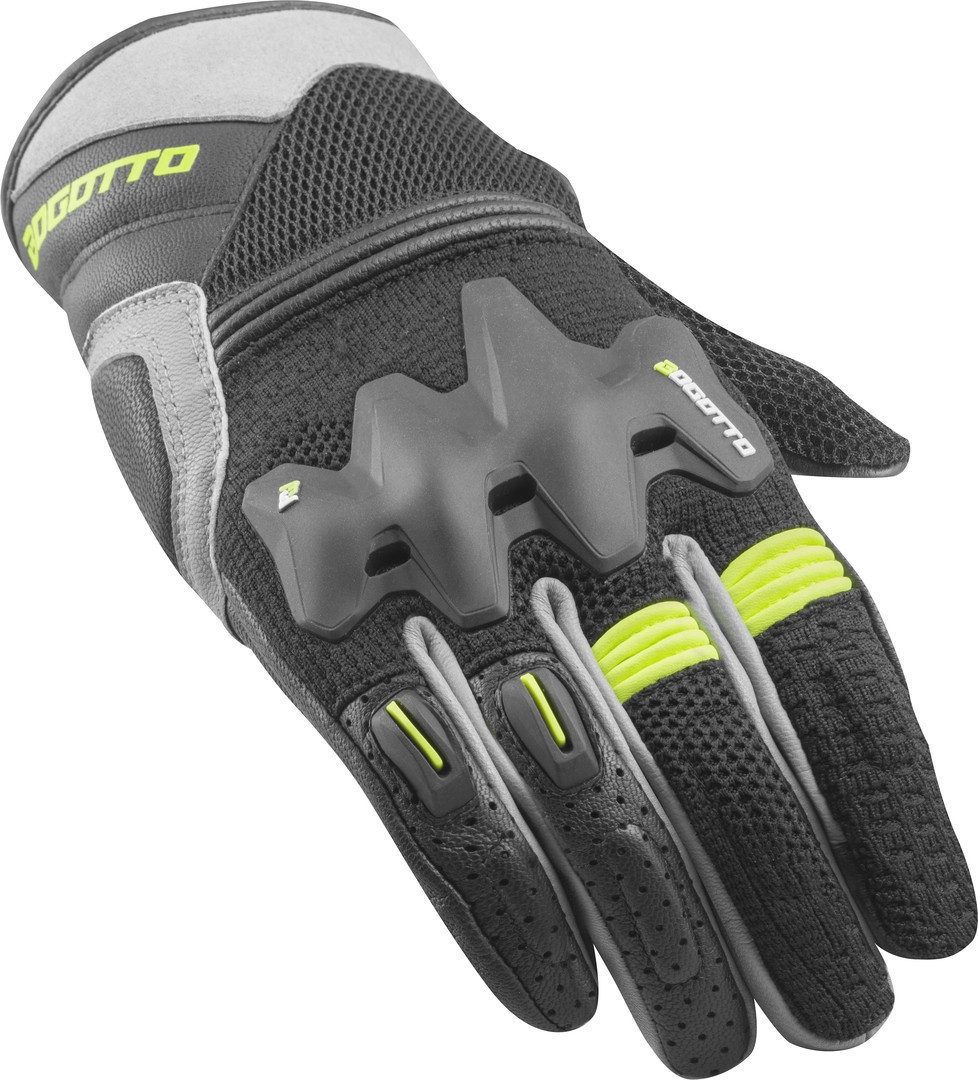 Bogotto Motorradhandschuhe Xatran perforierte Motorrad Handschuhe Atmungsaktiv protektoren