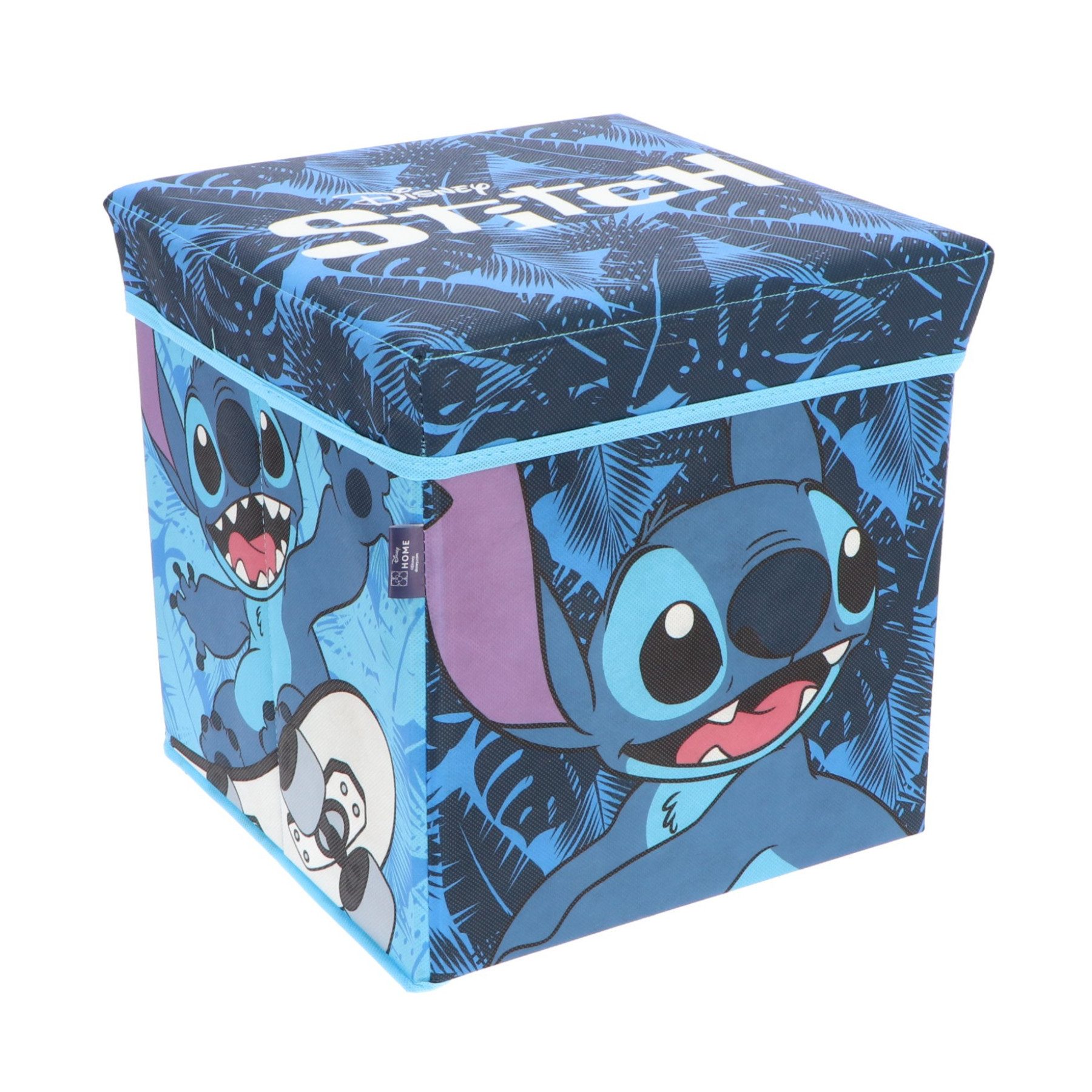 Disney Aufbewahrungsbox Disney Stitch Kinder Spielzeugkorb mit Deckel 30x30x30 cm