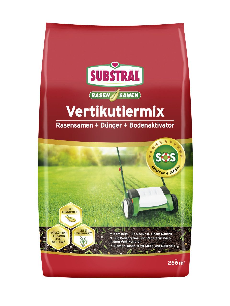 Rasensamen Substral Vertikutiermix 8 kg für 266 m²