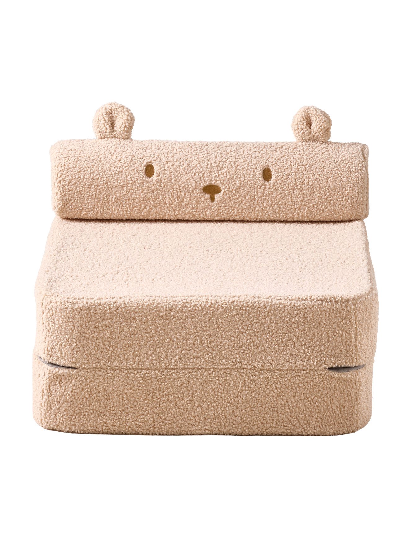 vertbaudet Sitzsack Kindersessel TEDDY ausklappbar, Teddyfleece