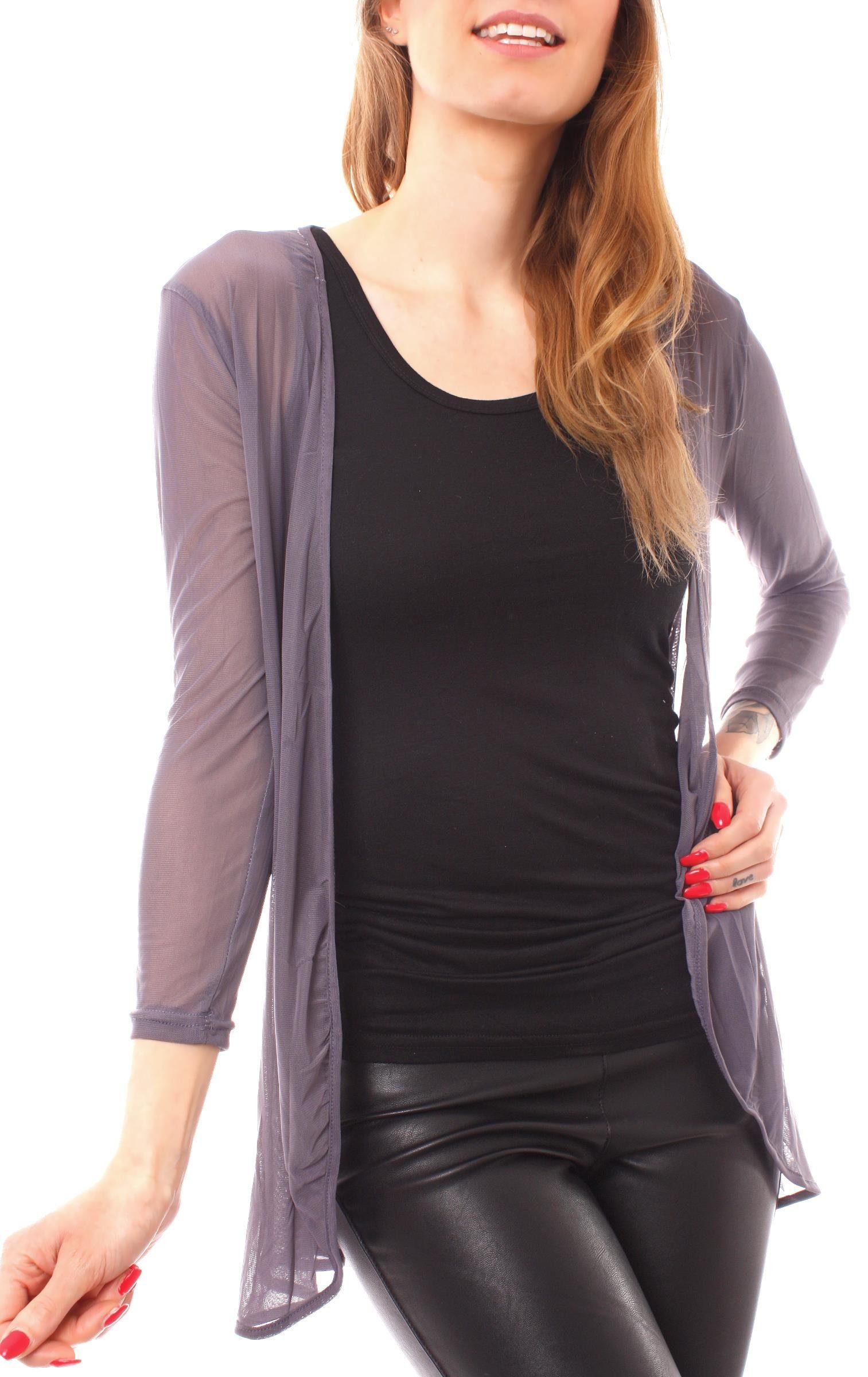 Muse Cardigan Mesh Cardigan Jäckchen transparent günstig online kaufen
