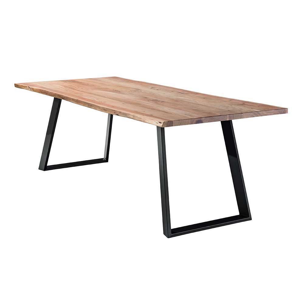 Pharao24 Baumkantentisch Dedian, aus Massivholz, mit Baumkante