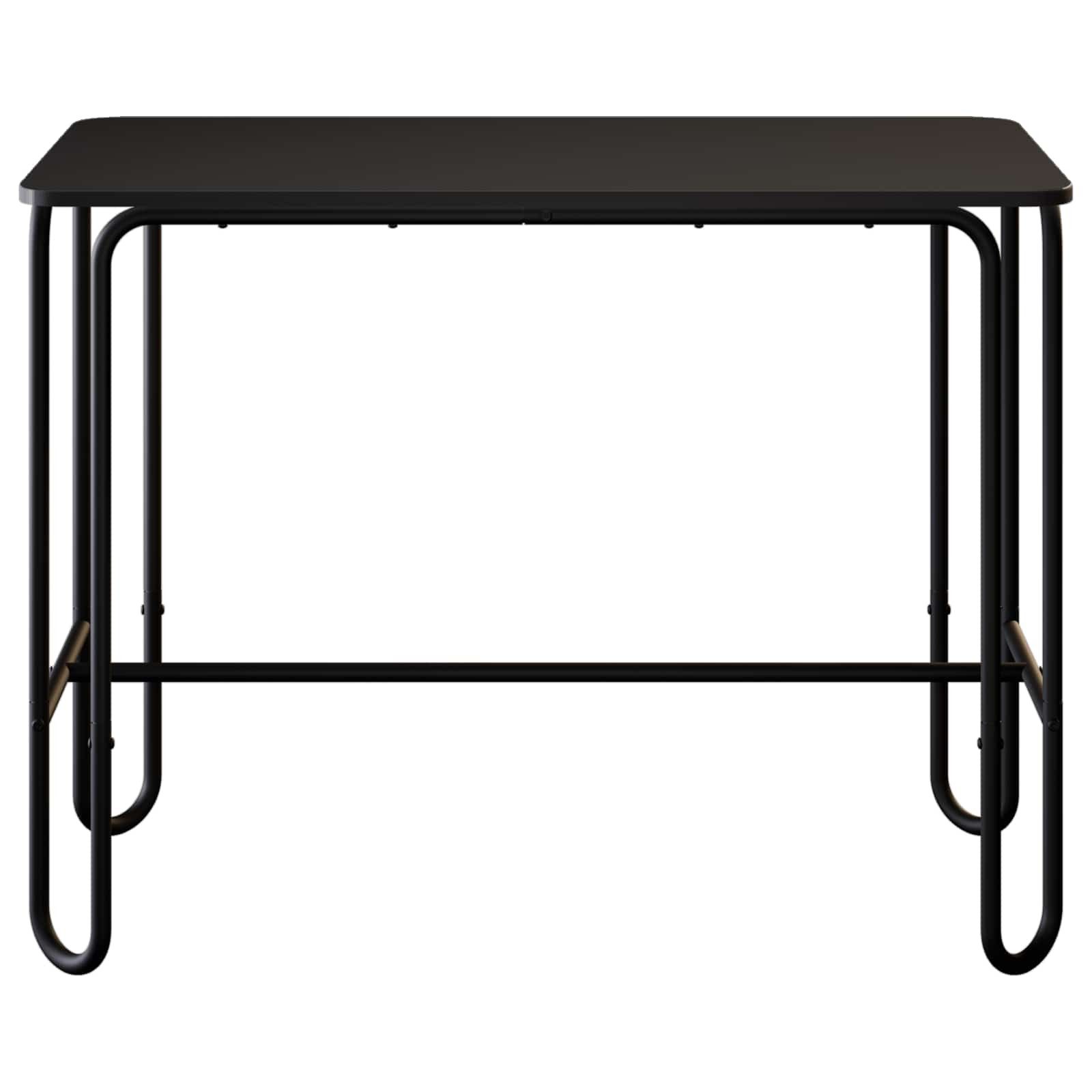 vidaXL Esstisch Esstisch 100 x 50 x 75 cm Holzwerkstoff Schwarz Rechtwinklig (1-St)