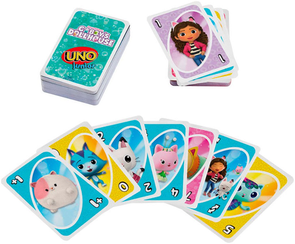 Mattel games Spiel UNO Gabby´s Dollhouse, Kartenspiel