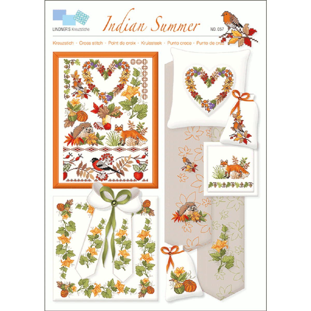 Lindner´s Kreuzstiche Kreativset Lindner´s Kreuzstiche Zählmuster Vorlage "Indian Summer", 057, (embroidery kit by Marussia)