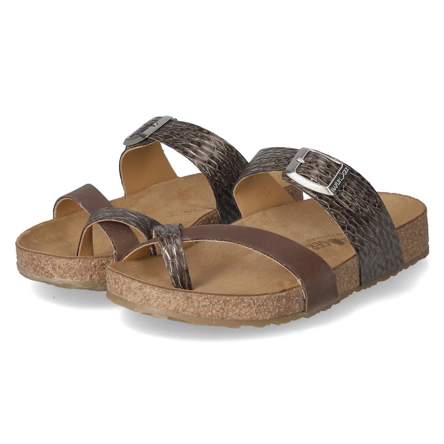 Haflinger Haflinger 819079 - 1781 Damen Glattleder braun Pantolette günstig online kaufen