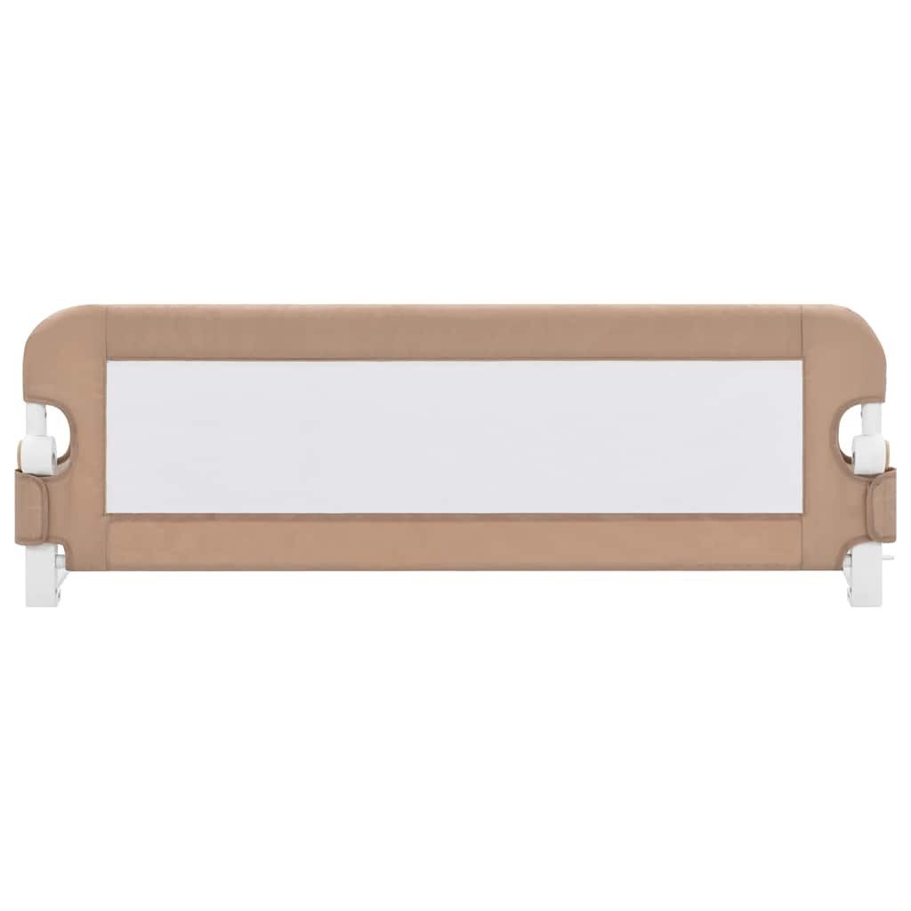vidaXL Bettschutzgitter Kleinkind-Bettschutzgitter Taupe 120x42 cm günstig online kaufen