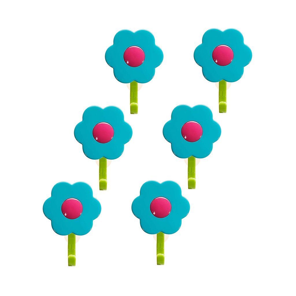 Kochblume Wandhaken Blumenhaken S, (Spar-Set, 6-St), Tragkraft bis zu 3,5 kg