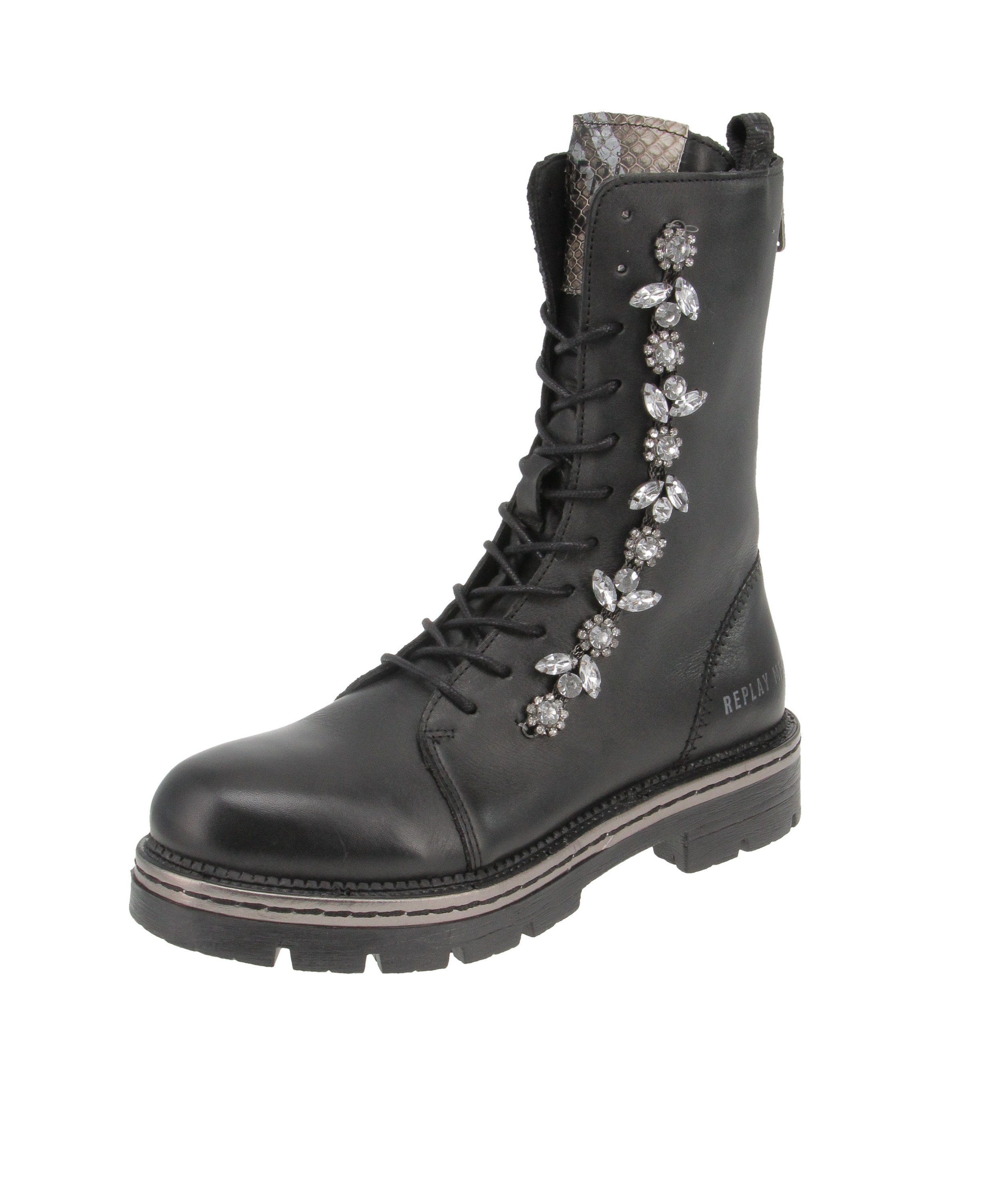 Replay Replay Wymore GWL51 C0029L - Damen Schuhe Stiefel - BLACK Stiefel