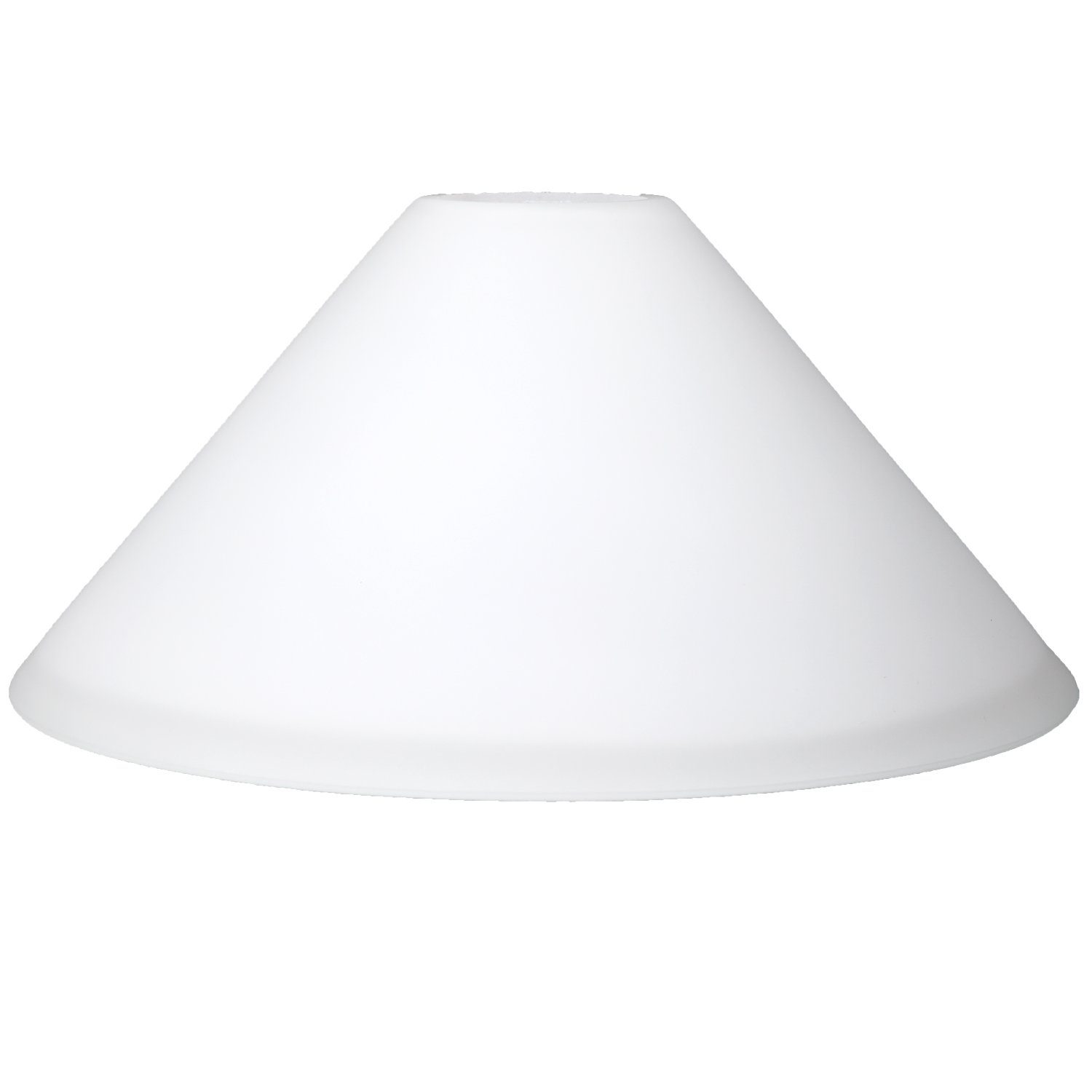 Home4Living Lampenschirm Schusterschirm Lampenglas weiß matt Ø 215mm