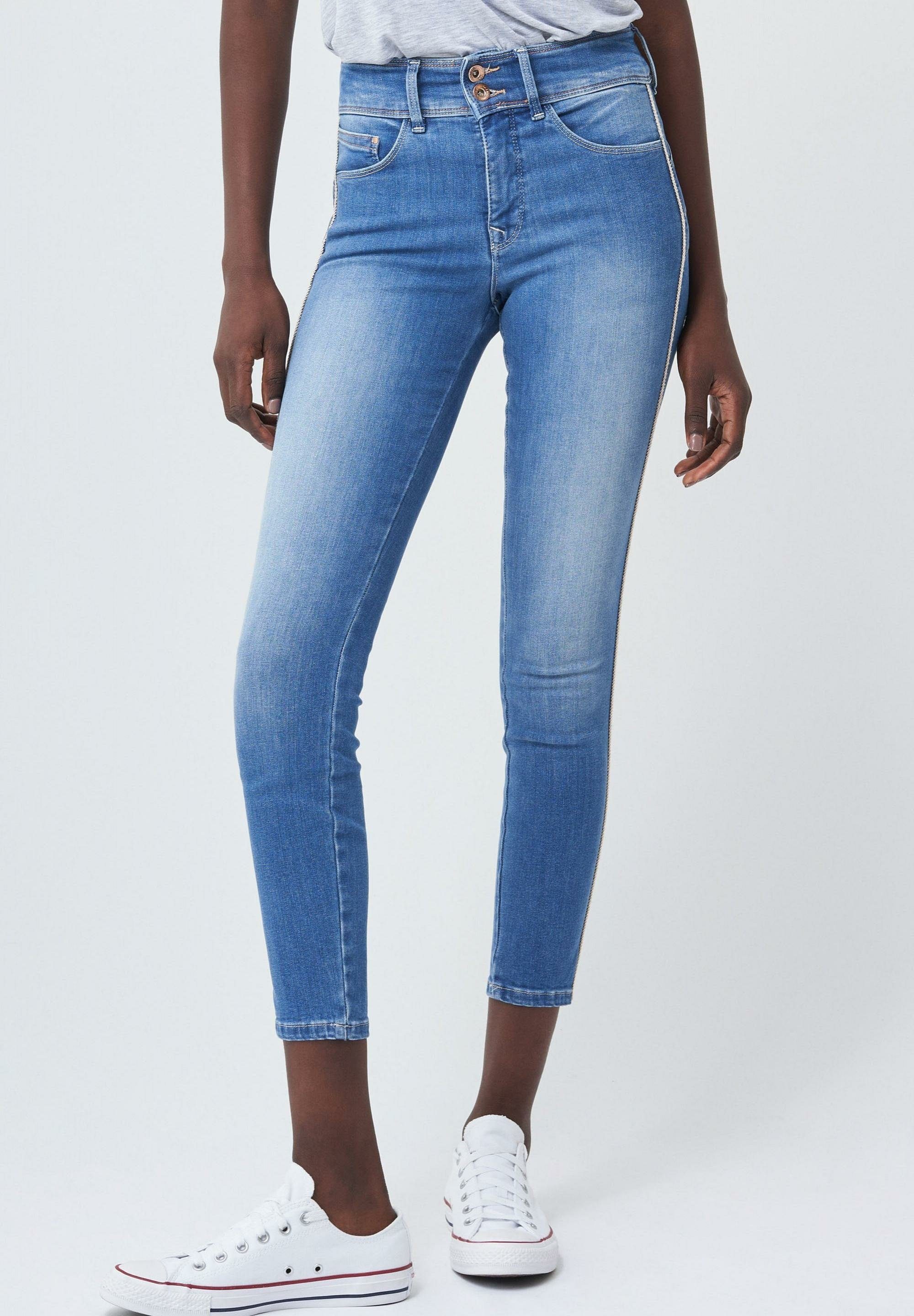 Salsa StretchJeans SALSA JEANS SECRET PUSH IN CAPRI light blue galon