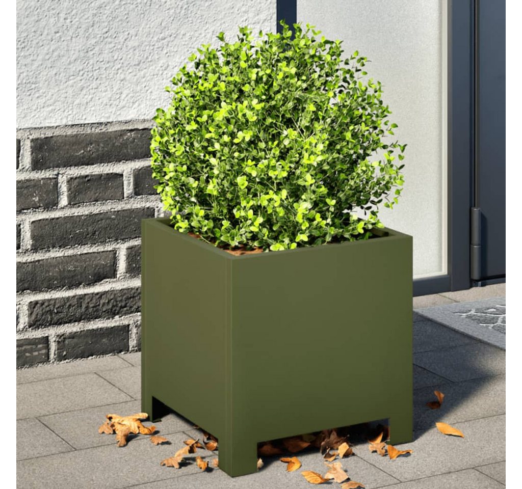 Thumbnail - vidaXL Pflanzkübel Pflanzkübel Blumenkübel Pflanzcontainer Pflanzgefäße Olivgrün 30x30x30