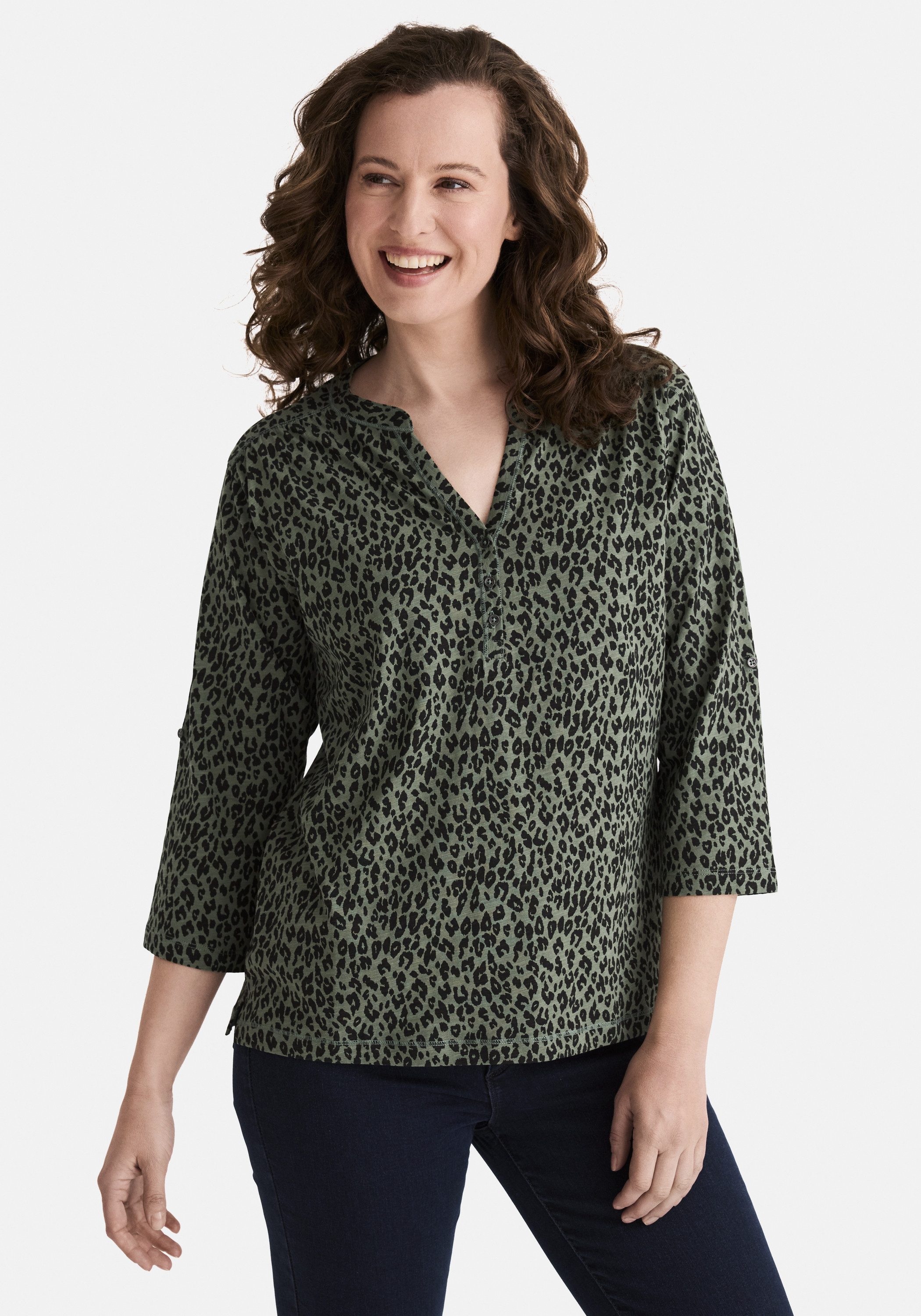 STOOKER WOMEN 3/4-Arm-Shirt MARIE Print Shirt Bluse 3/4-Arm Regular Fit Shi günstig online kaufen
