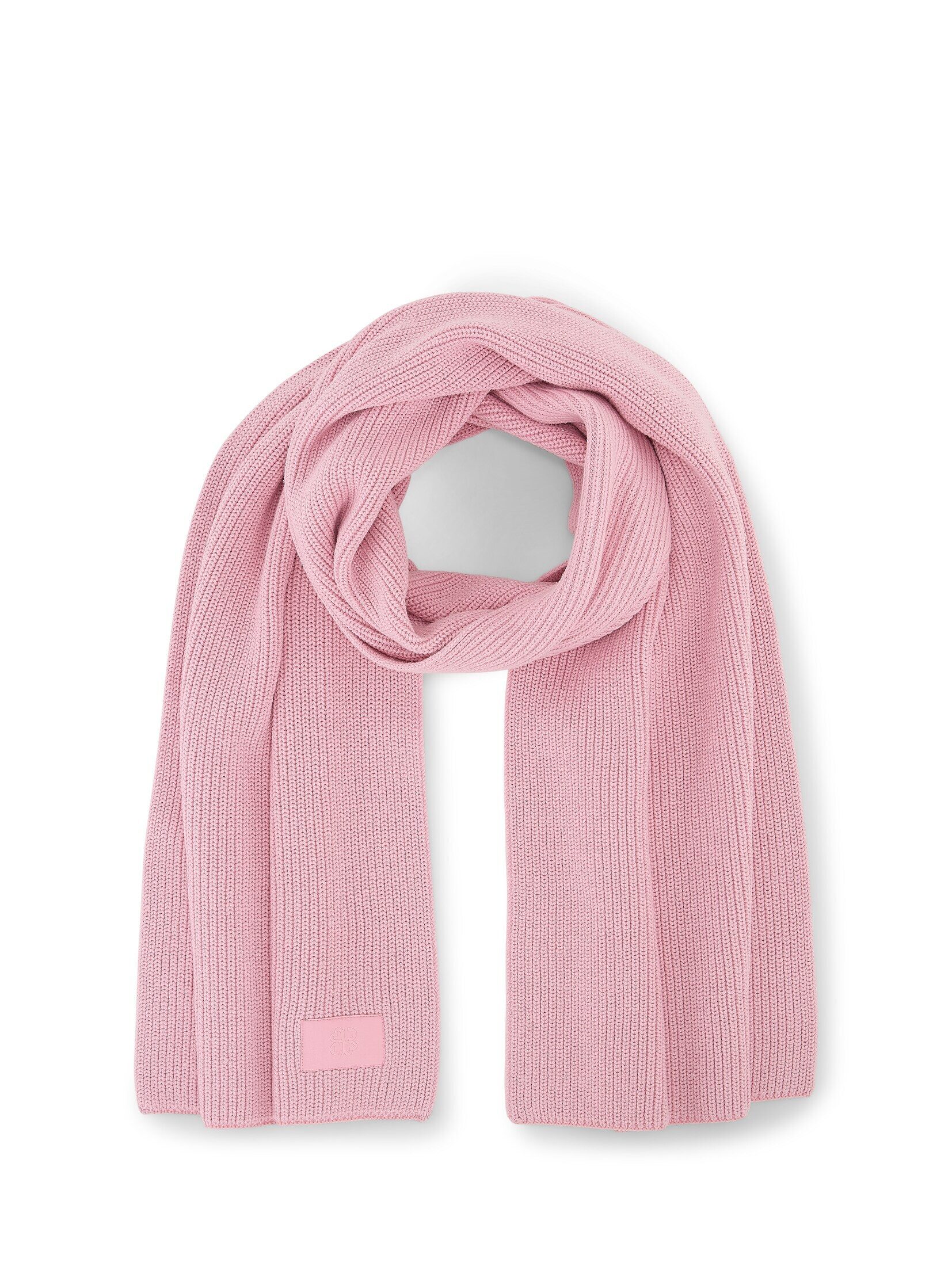 TOM TAILOR Denim Strickschal Accessoire, Strickschal mit Badge