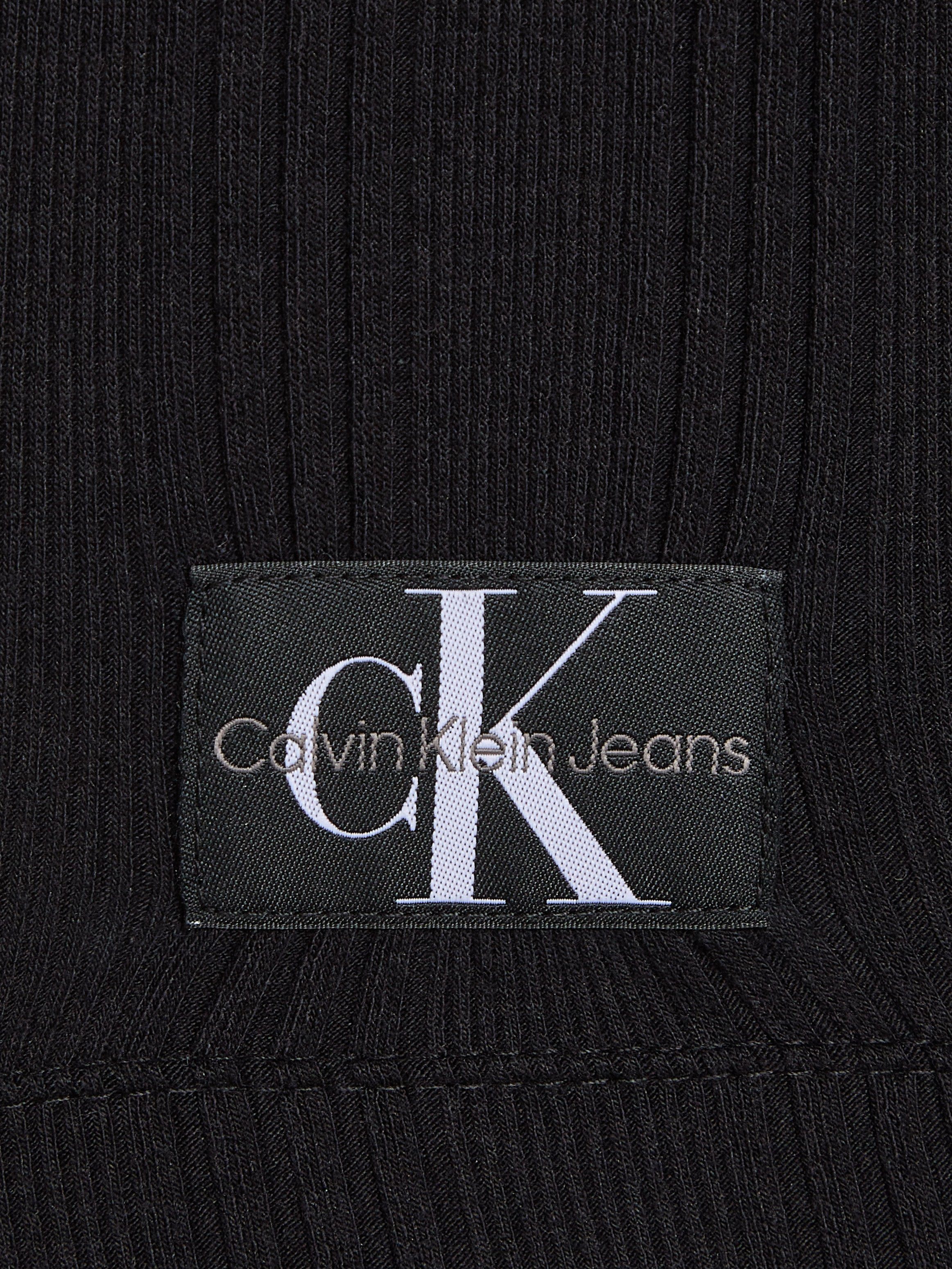 SHIRT Strickjacke Jeans ELONGATED Calvin Klein RIB BADGE