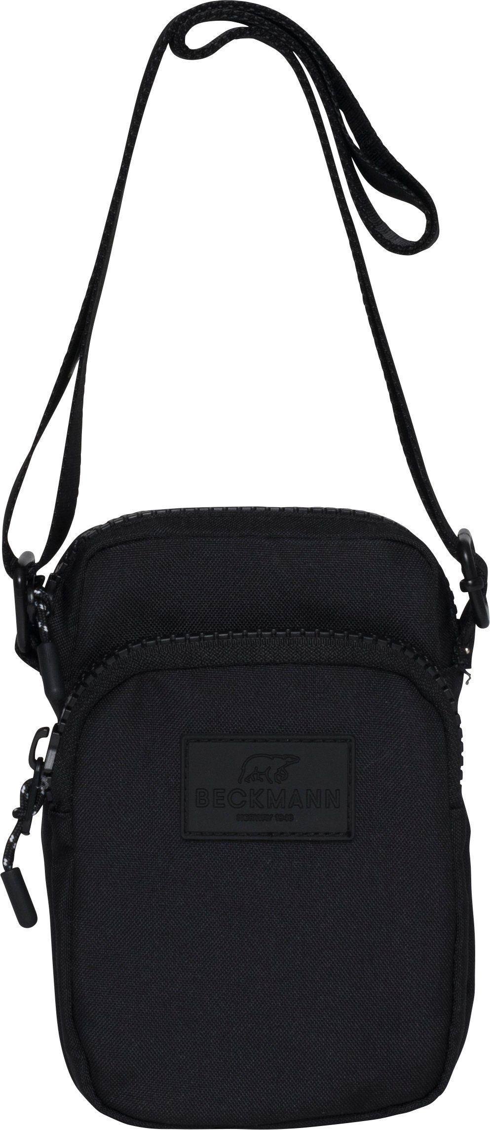 Beckmann Bauchtasche Umhängetasche Crossbodybag Sport Black Handtasche Schultertasche, Bold Stück), (1