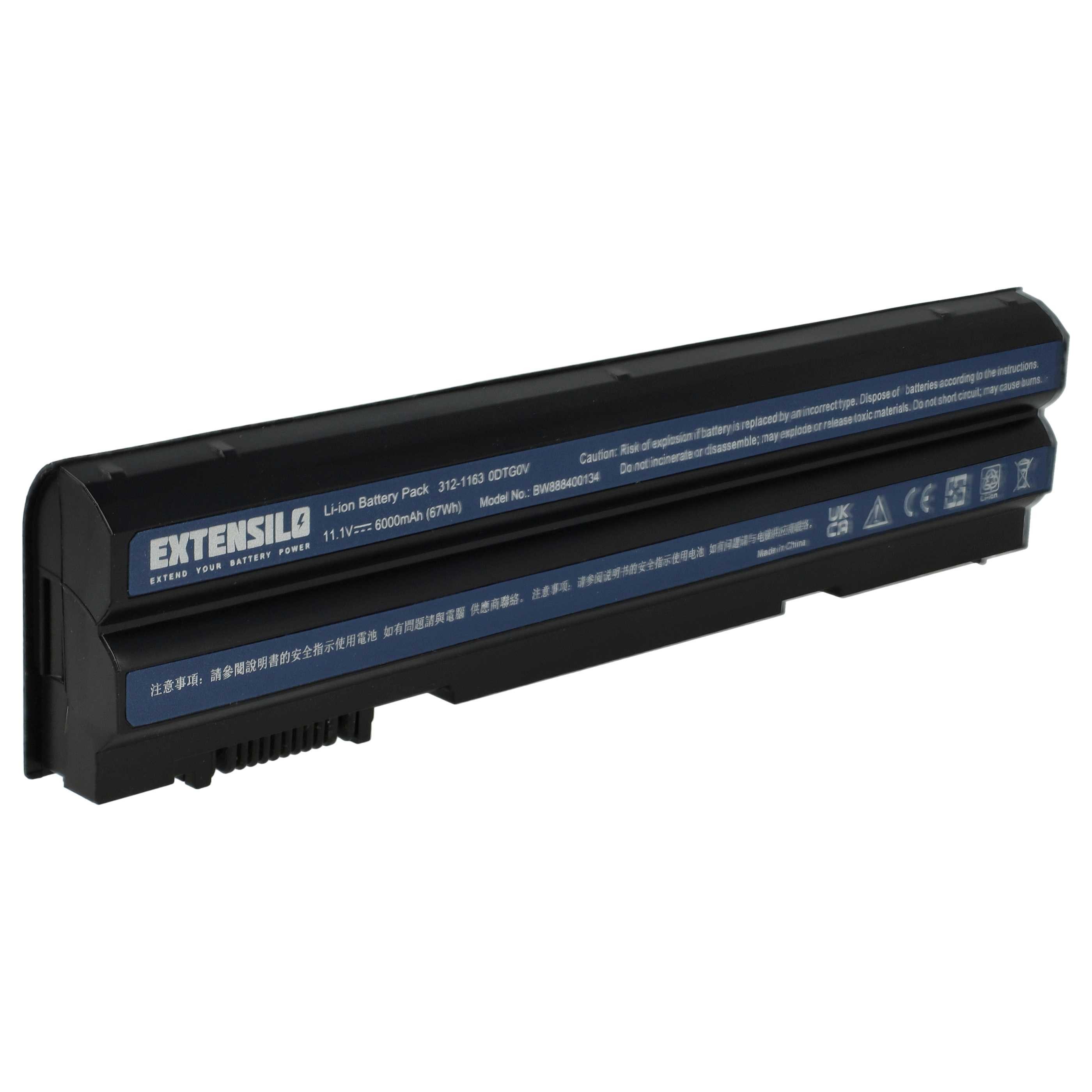 vhbw Akku passend für Dell Vostro 3560, 3460 Notebook / Notebook, Netbook Laptop-Akku Akku Li-Ion 5200 mAh (11,1 V, 1 St), Leistungsfähiger Austausch-Akku für Notebook, Wiederaufladbar, Jede