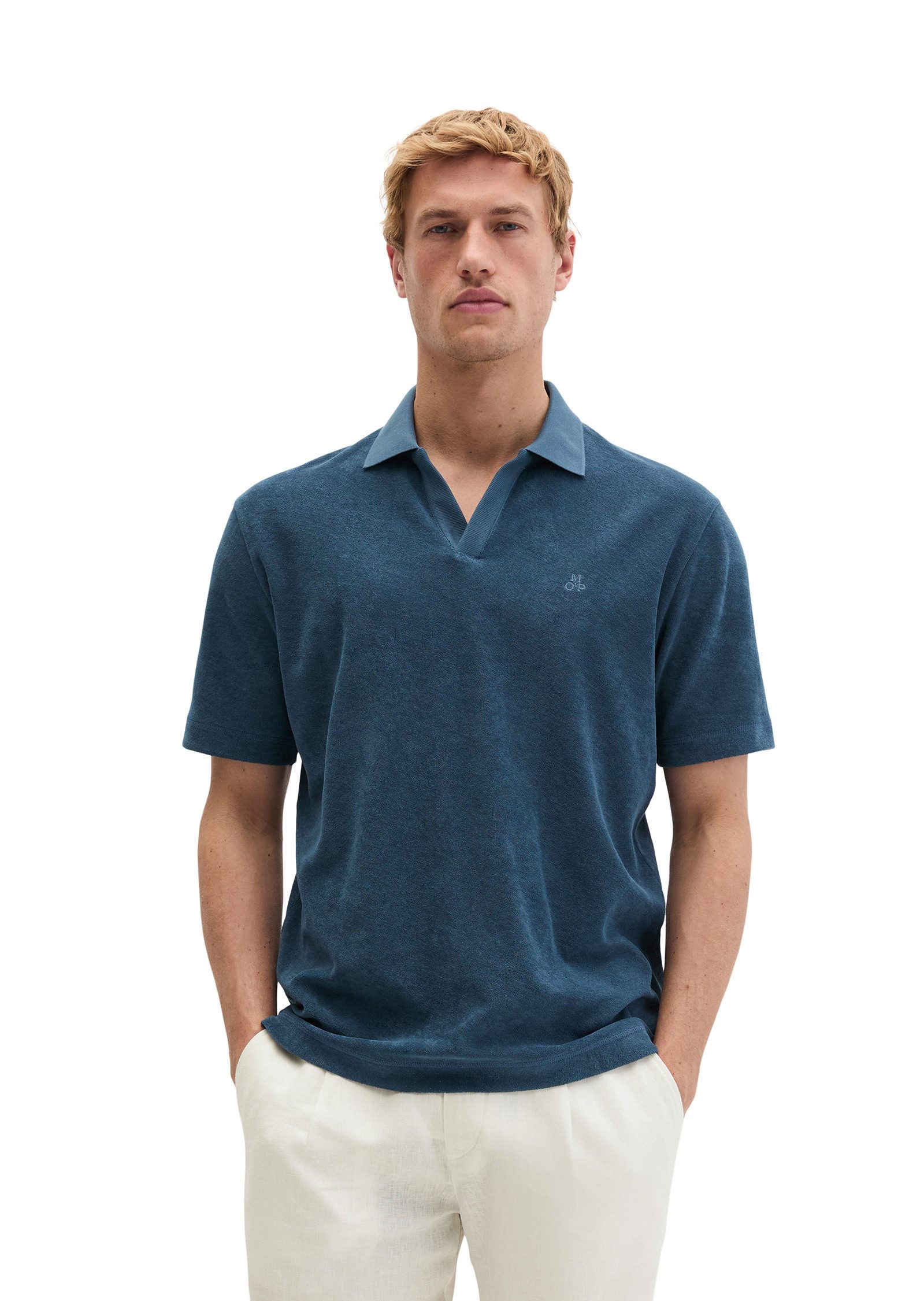 Marc O'Polo Poloshirt aus weichem Jersey-Frottee