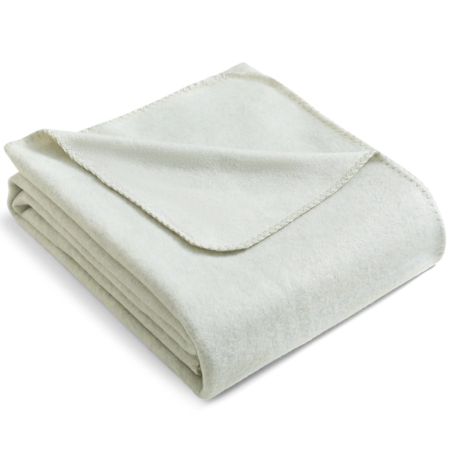 Wohndecke Premium-Fleecedecke in 2 Größen, wometo, OEKO-TEX®, extra dick, Qualitäts-Kettelrand & Anti-Pilling