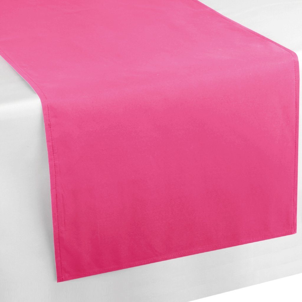 Bestlivings Tischläufer Ellen 140x40cm (1-tlg), Tischdecke Tischdeko Platzmatte Platzset Microfaser, pflegeleicht und dekorativ, viele versch. Designs Pink