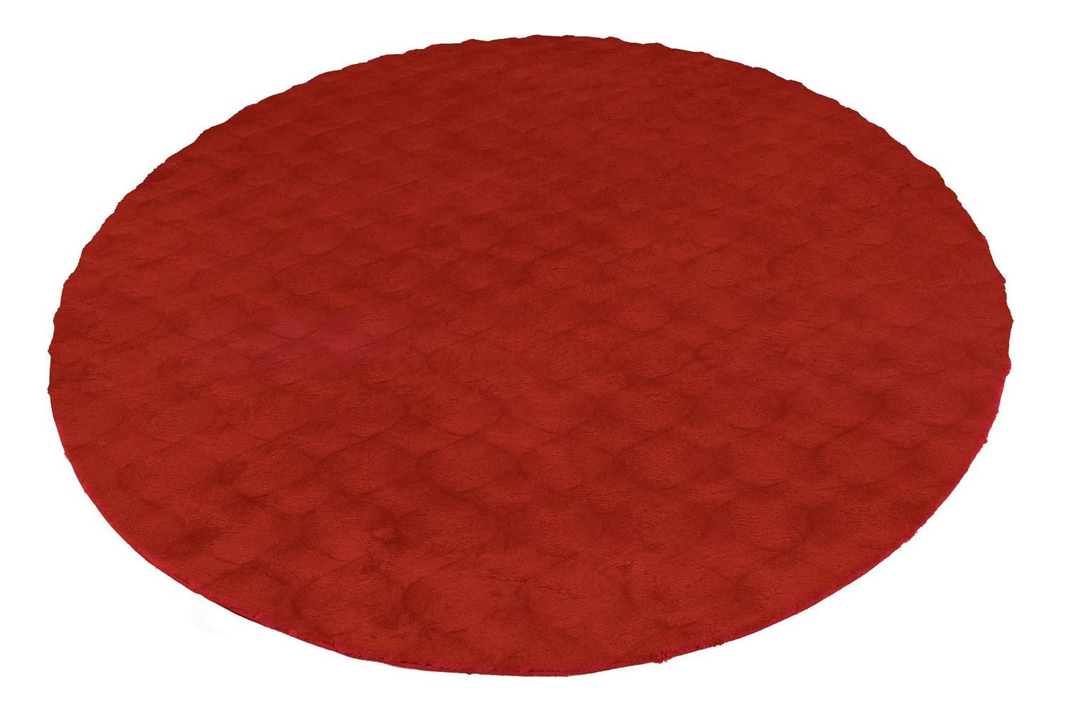 Teppich Boss Hochflor-Teppich Hochflor Teppich Rayanne Glow 825 - Rötlich, rund, Höhe: 27 mm