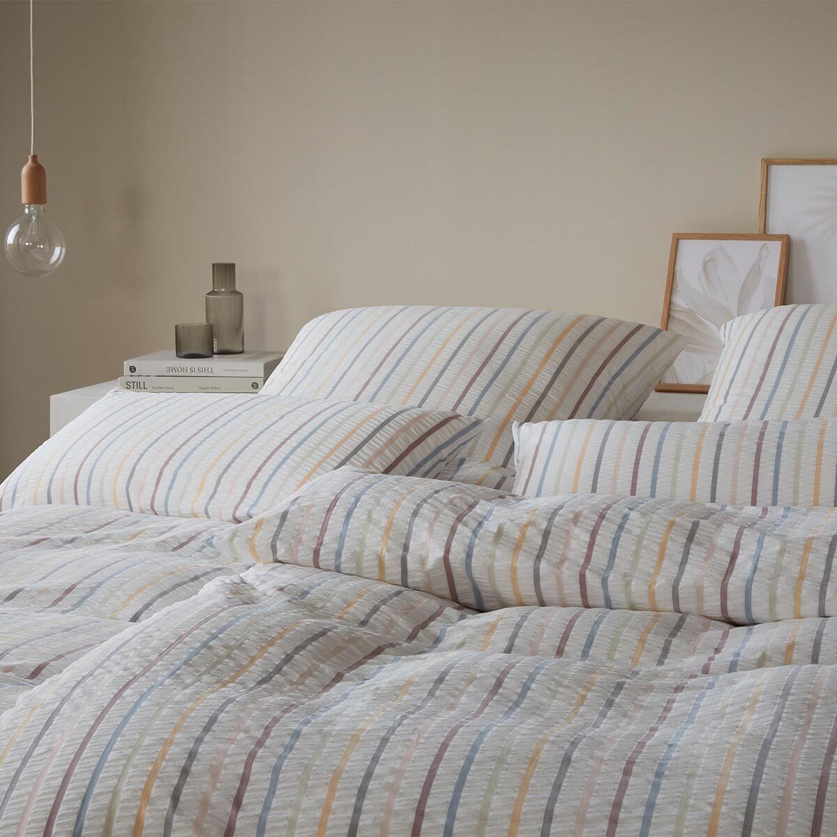 Elegante Bettwäsche Paula, Seersucker, 2 teilig