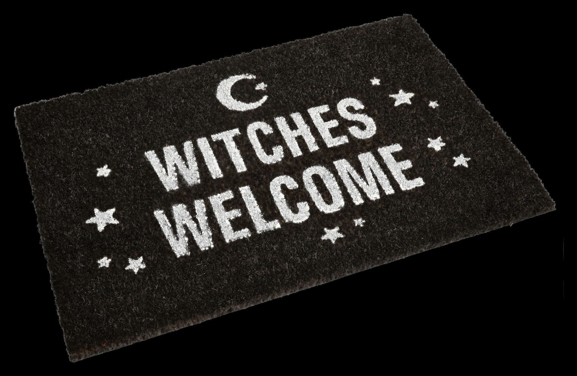 Figuren Shop GmbH Fußmatte Hexen Fußmatte – Witches Welcome Deko Gothic Ein günstig online kaufen