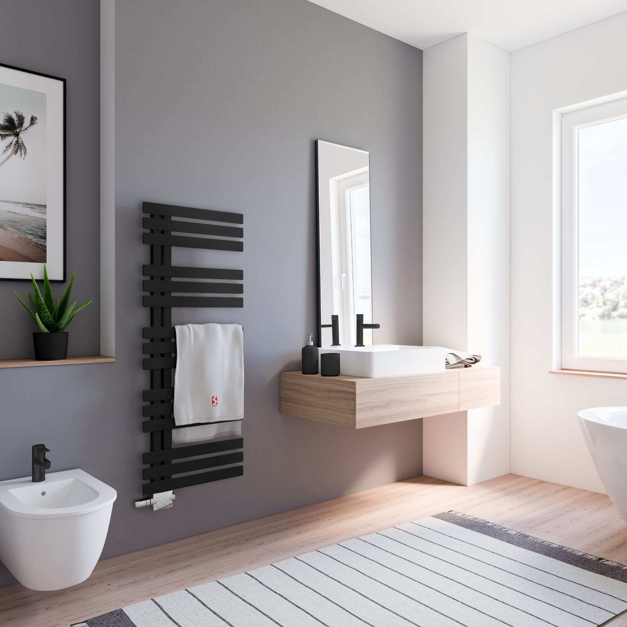 Schulte Badheizkörper Emma Design-Heizkörper, 123x50 cm, günstig online kaufen