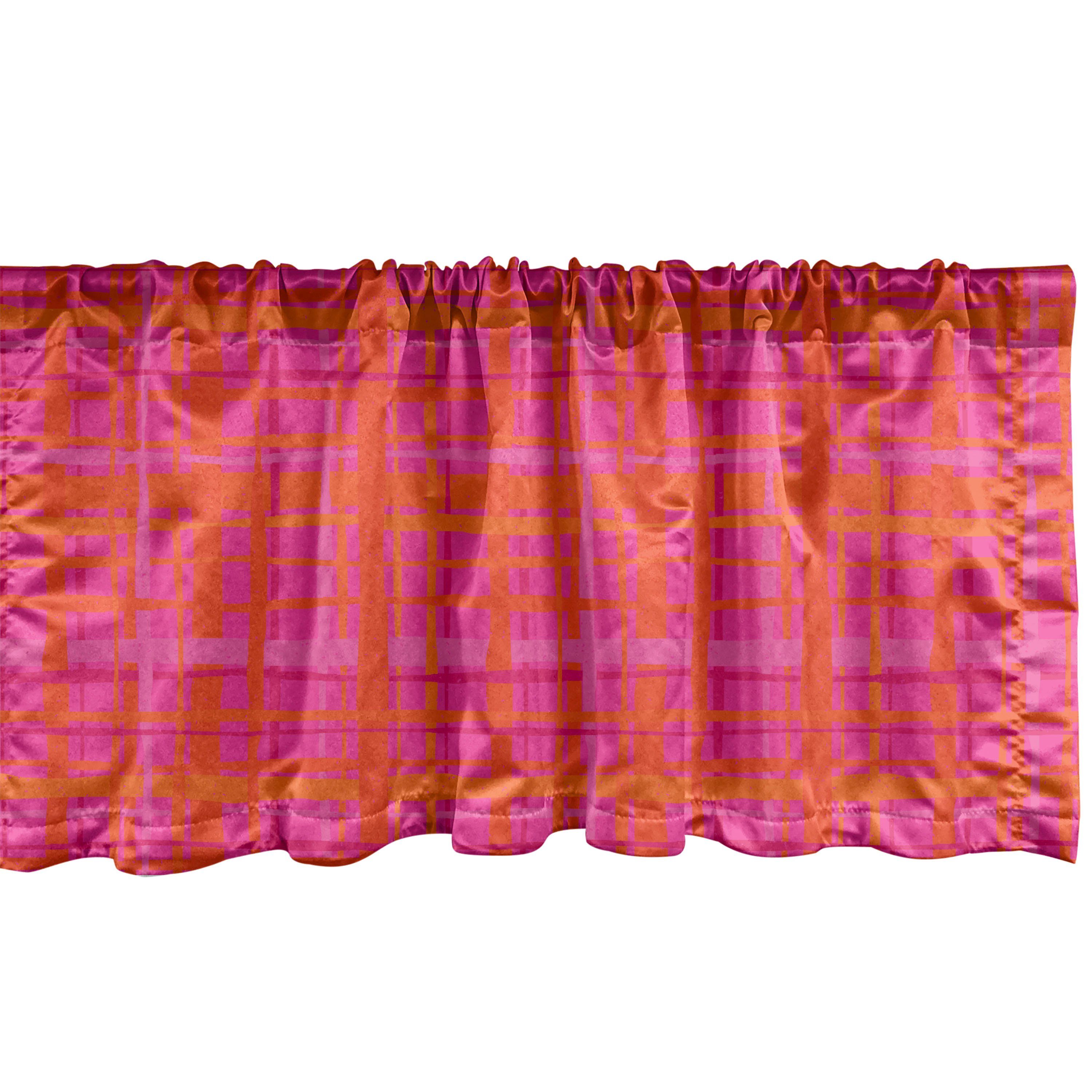 Scheibengardine Vorhang Volant Streifen Abakuhaus, Dekor Stangentasche, für Microfaser, mit Abstrakt Küche gezeichnet Hand wie Schlafzimmer