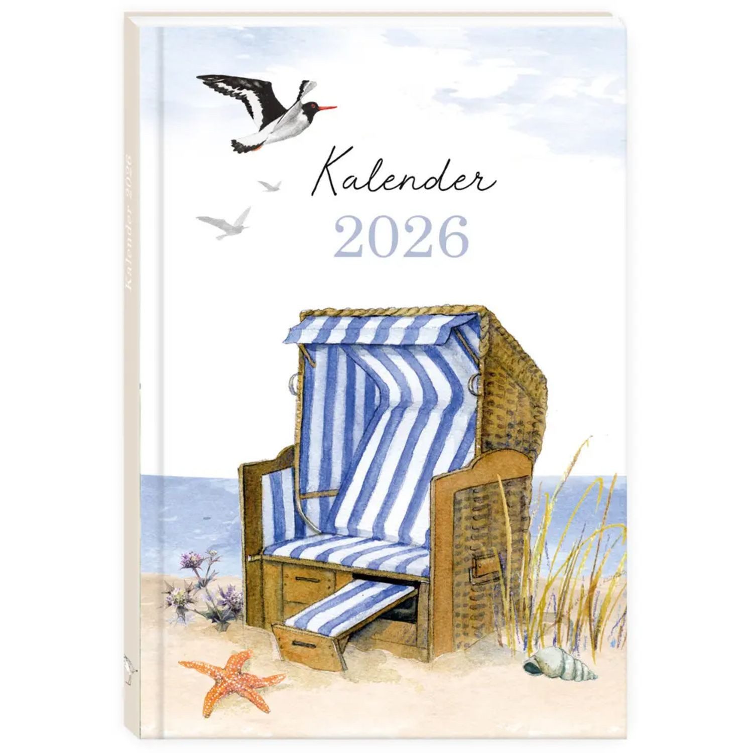 Grätz Verlag Taschenkalender Taschenkalender Strandkorb 2026