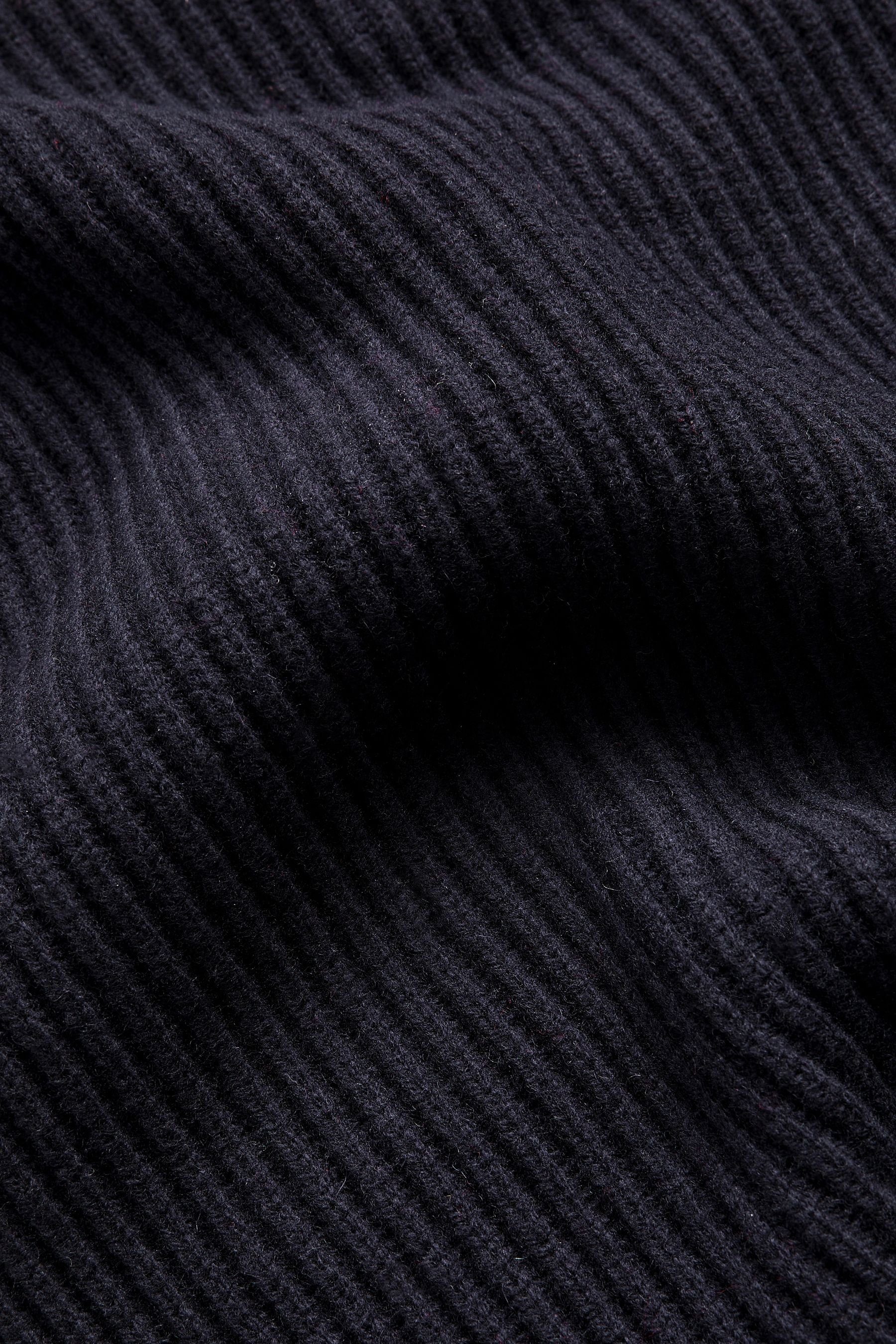 100 % (1-tlg) Navy aus Troyer Next Blue Premium-Reißverschlusspullover Wolle