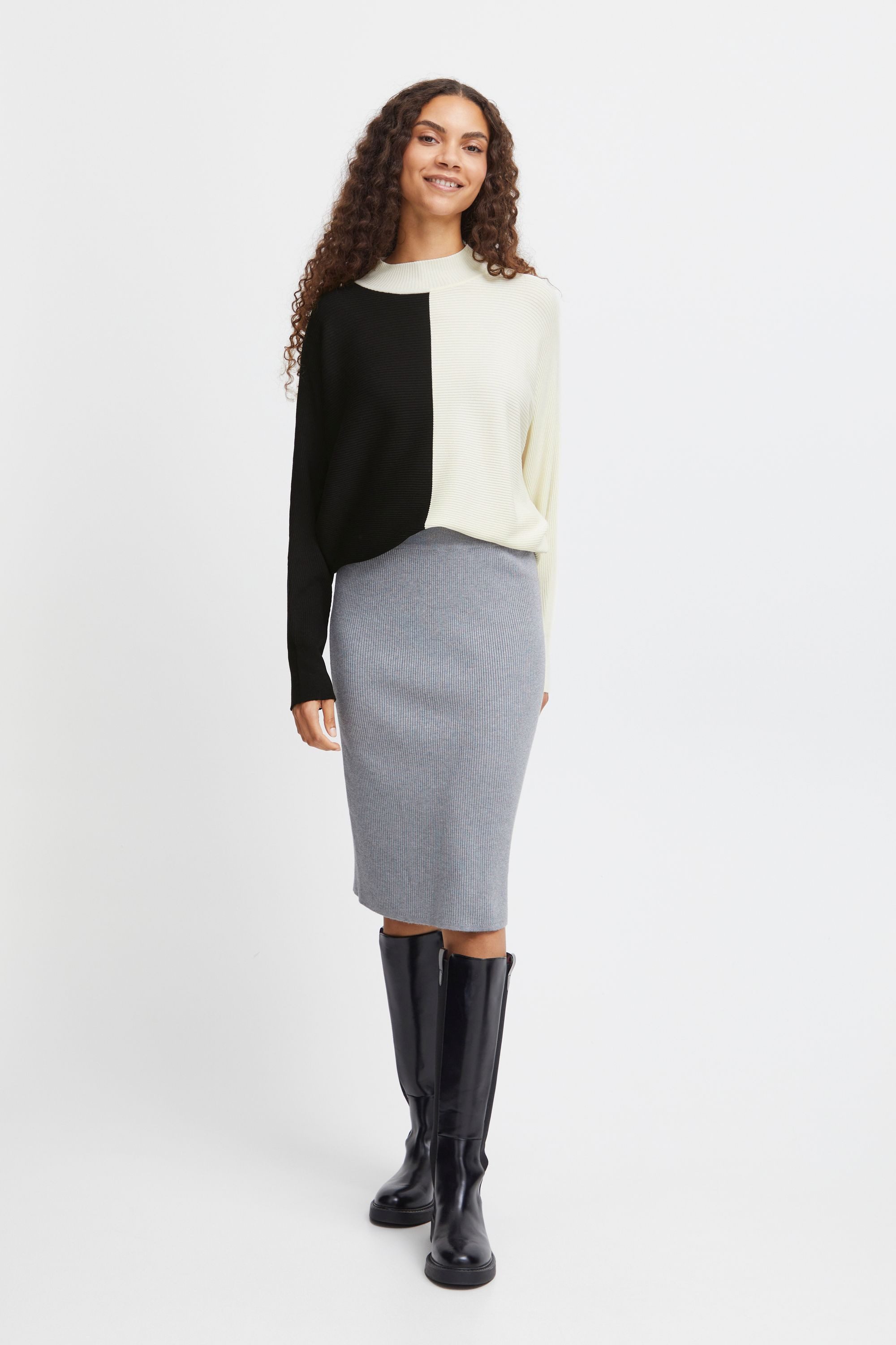 b.young Strickpullover BYMMORLA RIB BAT JUMPER - KNIT