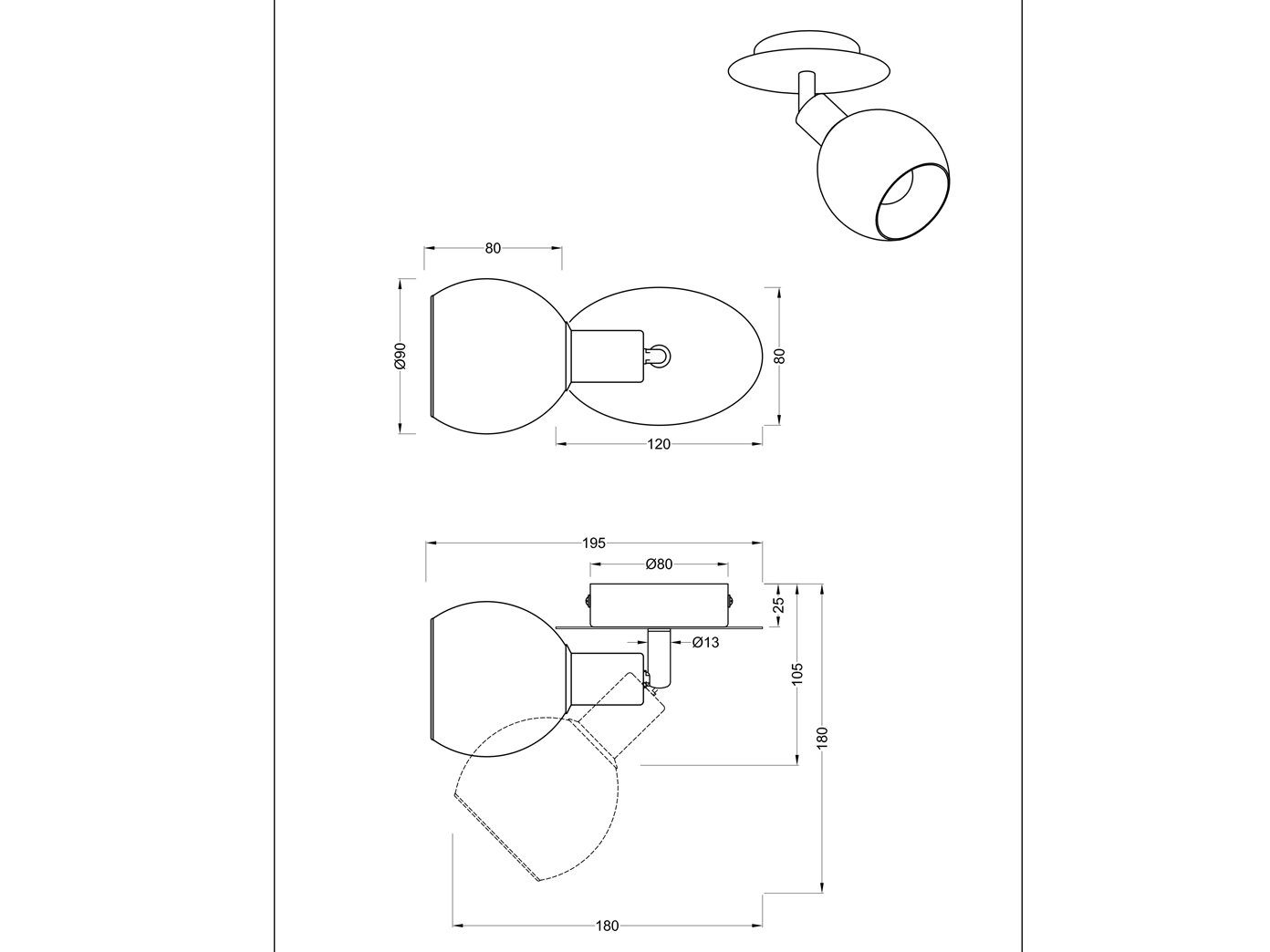 Lampenschirm, innen, kleine LED Wandlampe Rauch-glas Treppenhaus & LED Dimmfunktion, Wandstrahler, Warmweiß, Bett wechselbar, Silber meineWunschleuchte